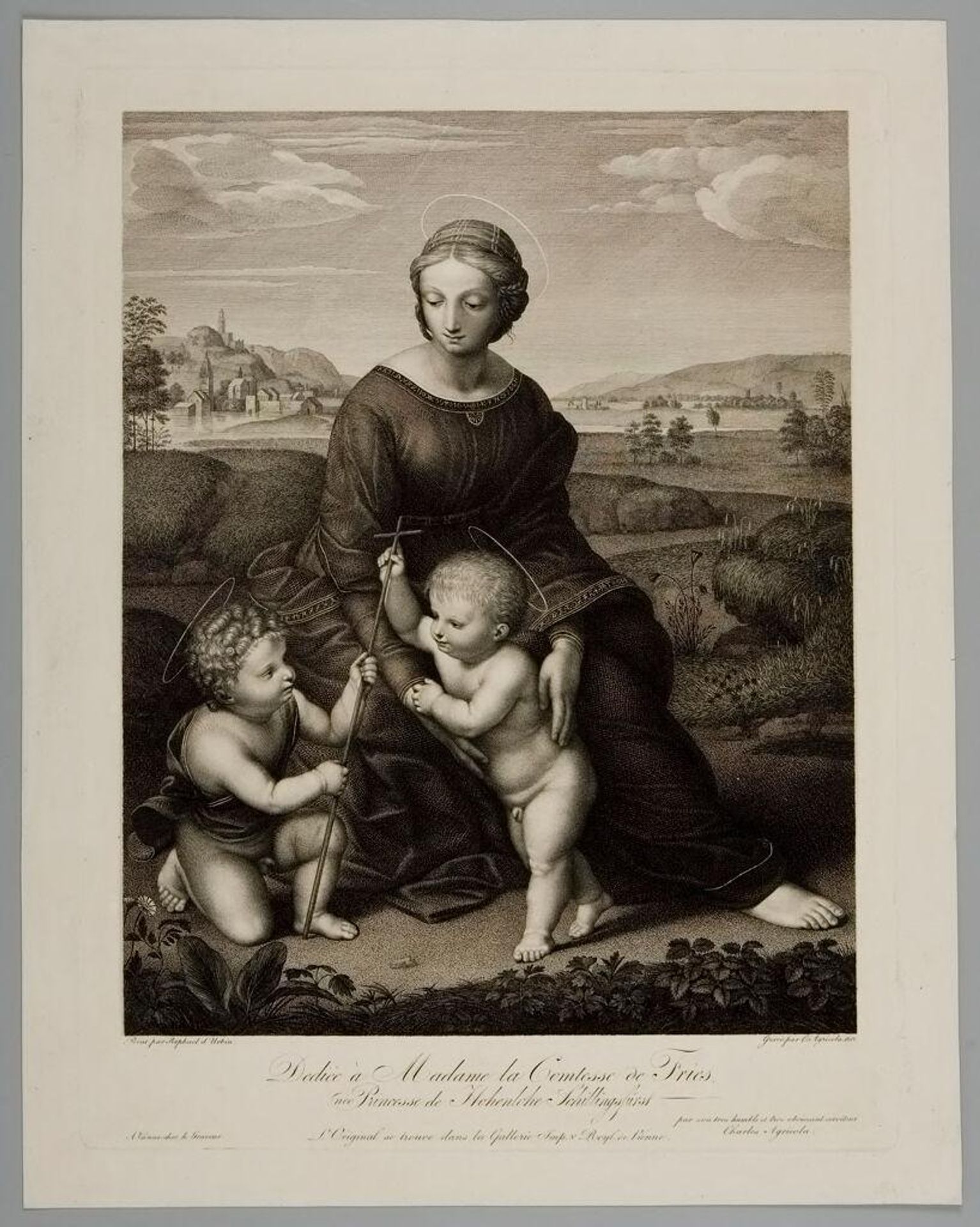 Virgin in the Meadow by Carl Joseph Alois Agricola