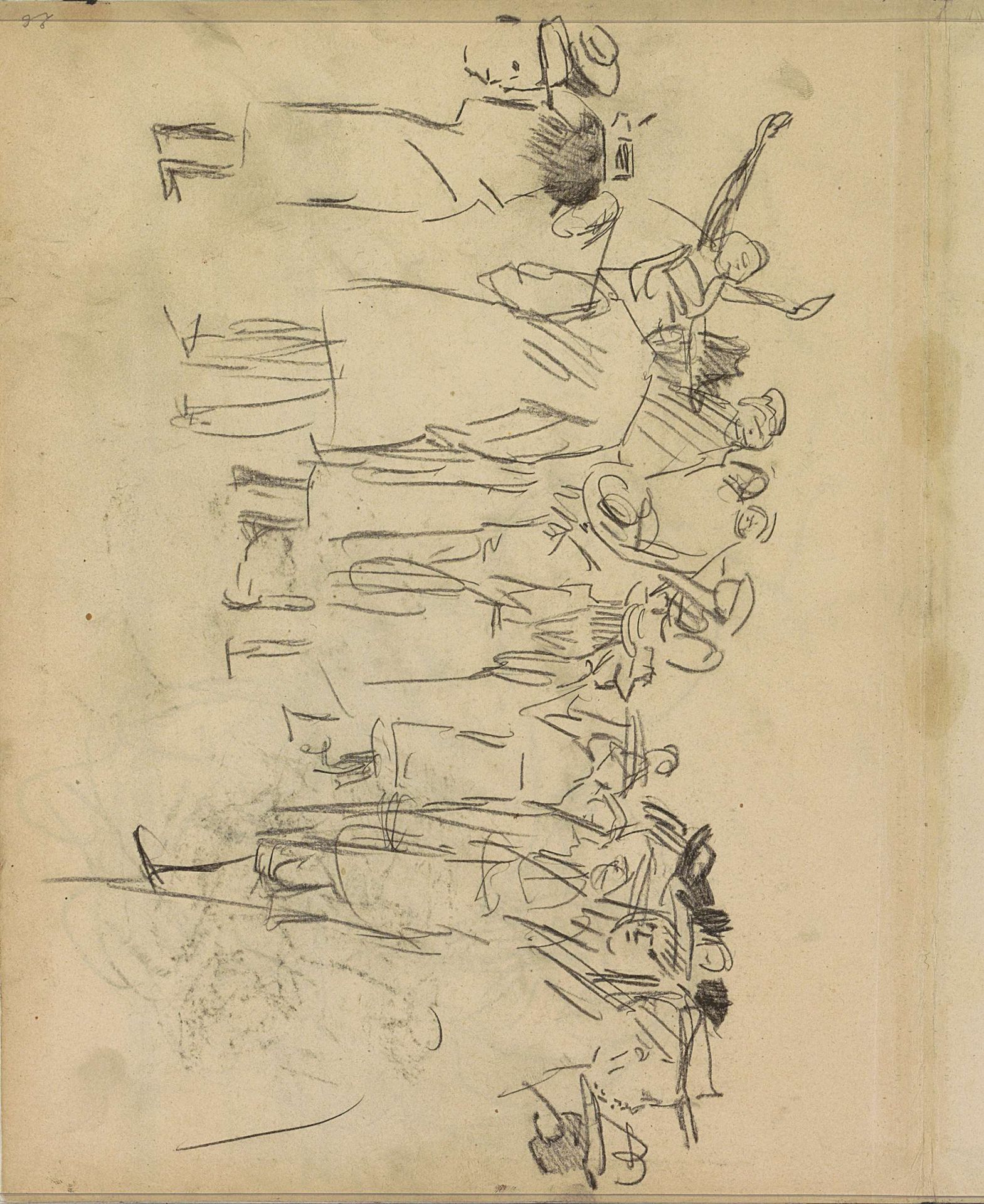Groep figuren by Isaac Israels