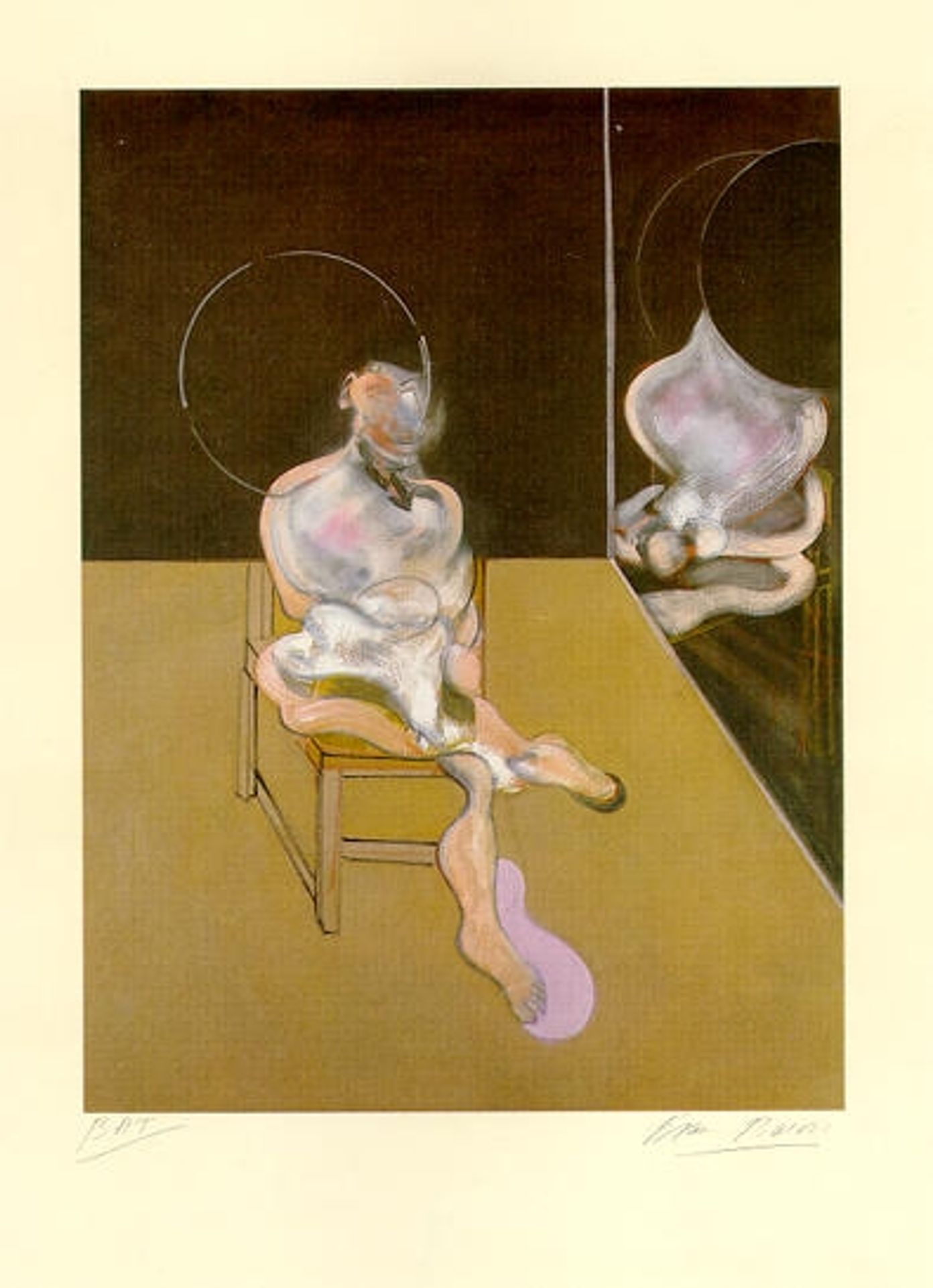 Seated Figure (S. 5) by Francis Bacon