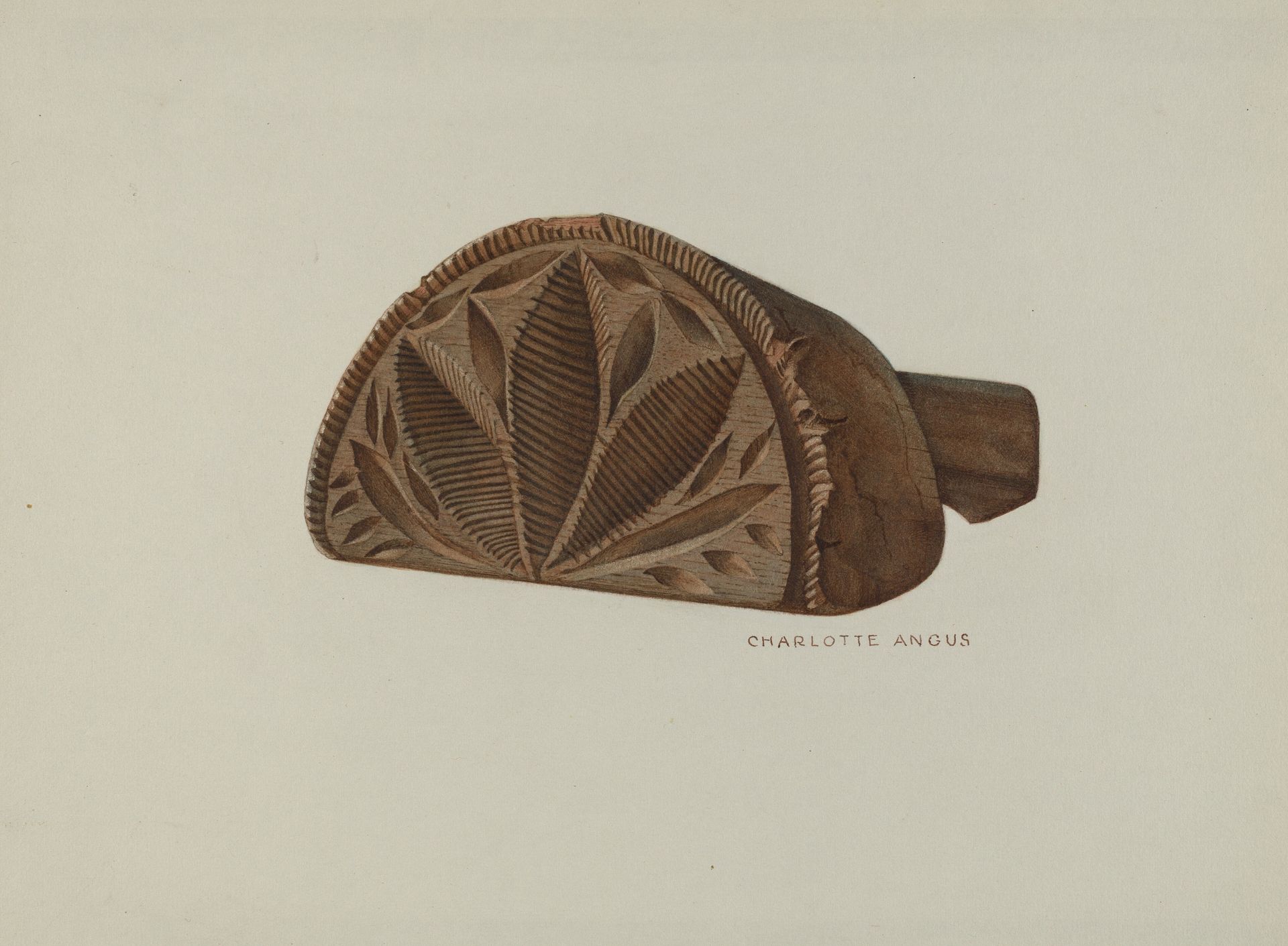Pa. German Butter Mold by Charlotte Angus