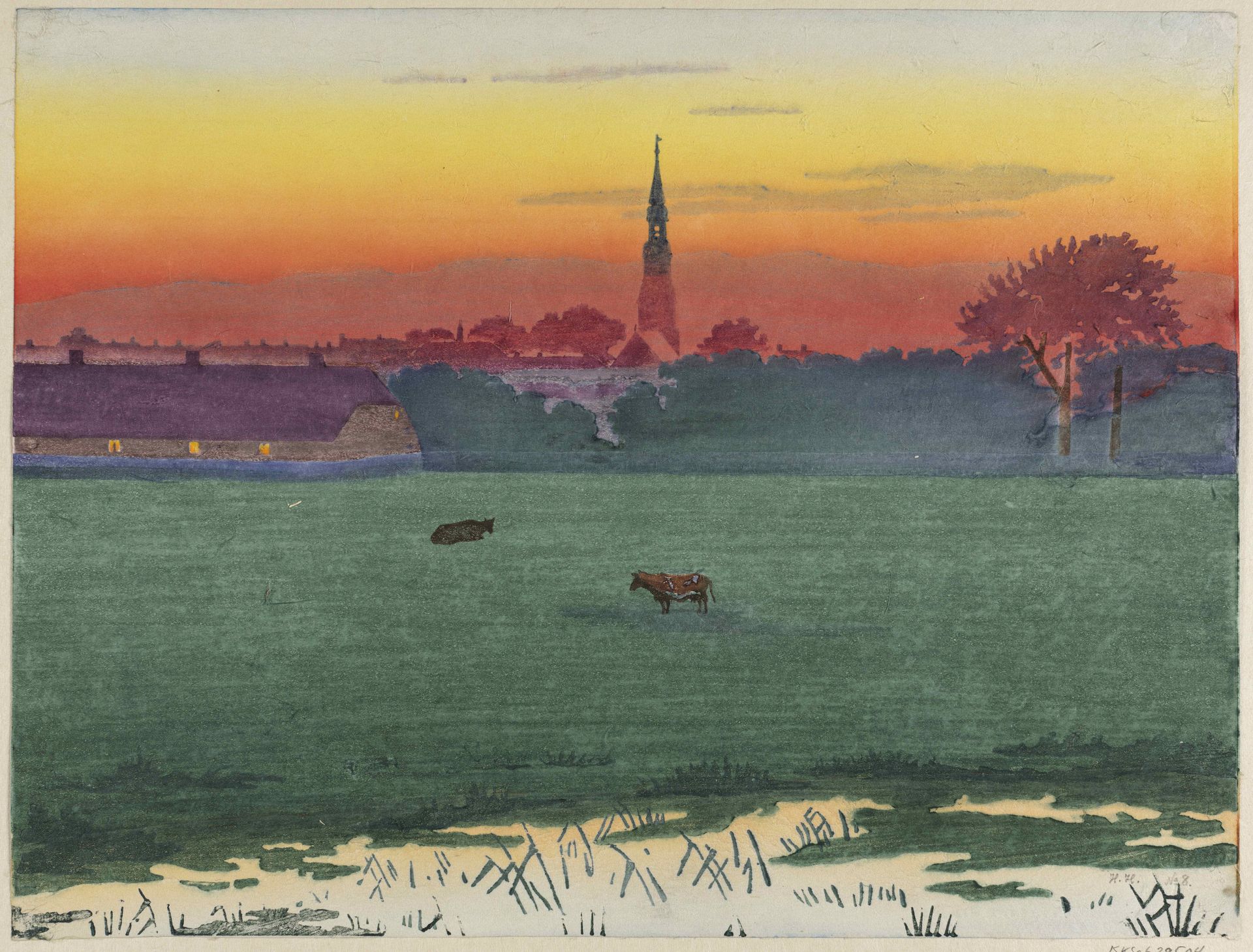 Købstad i marsken by Henriette Hahn-Brinckmann