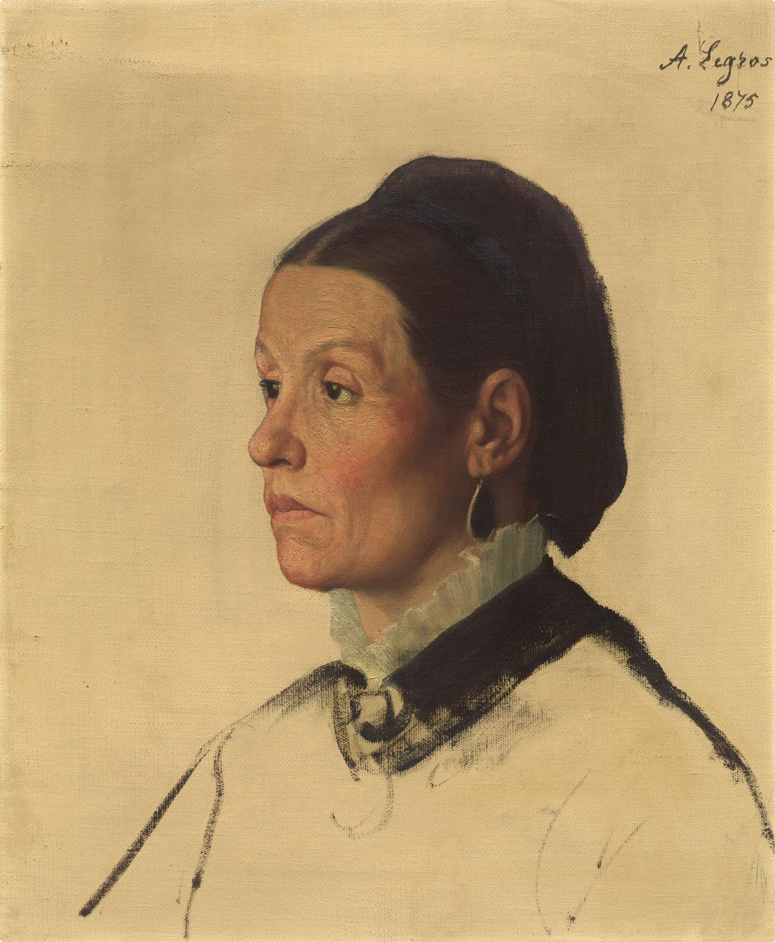 Portrait of a Woman by Alphonse Legros