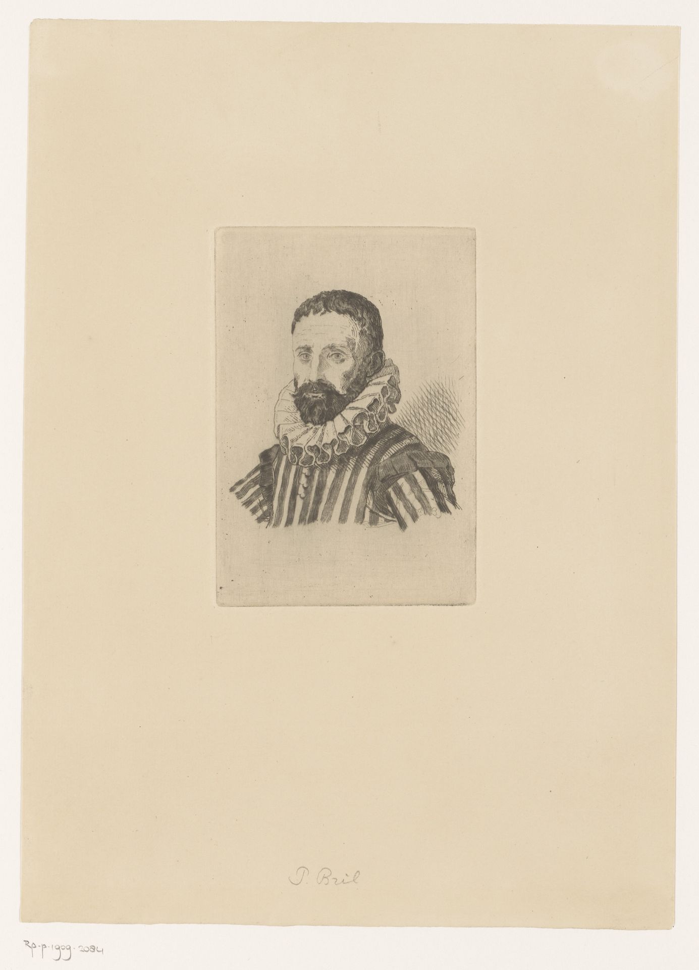 Portret van Paul Bril by Edgar Alfred Baes