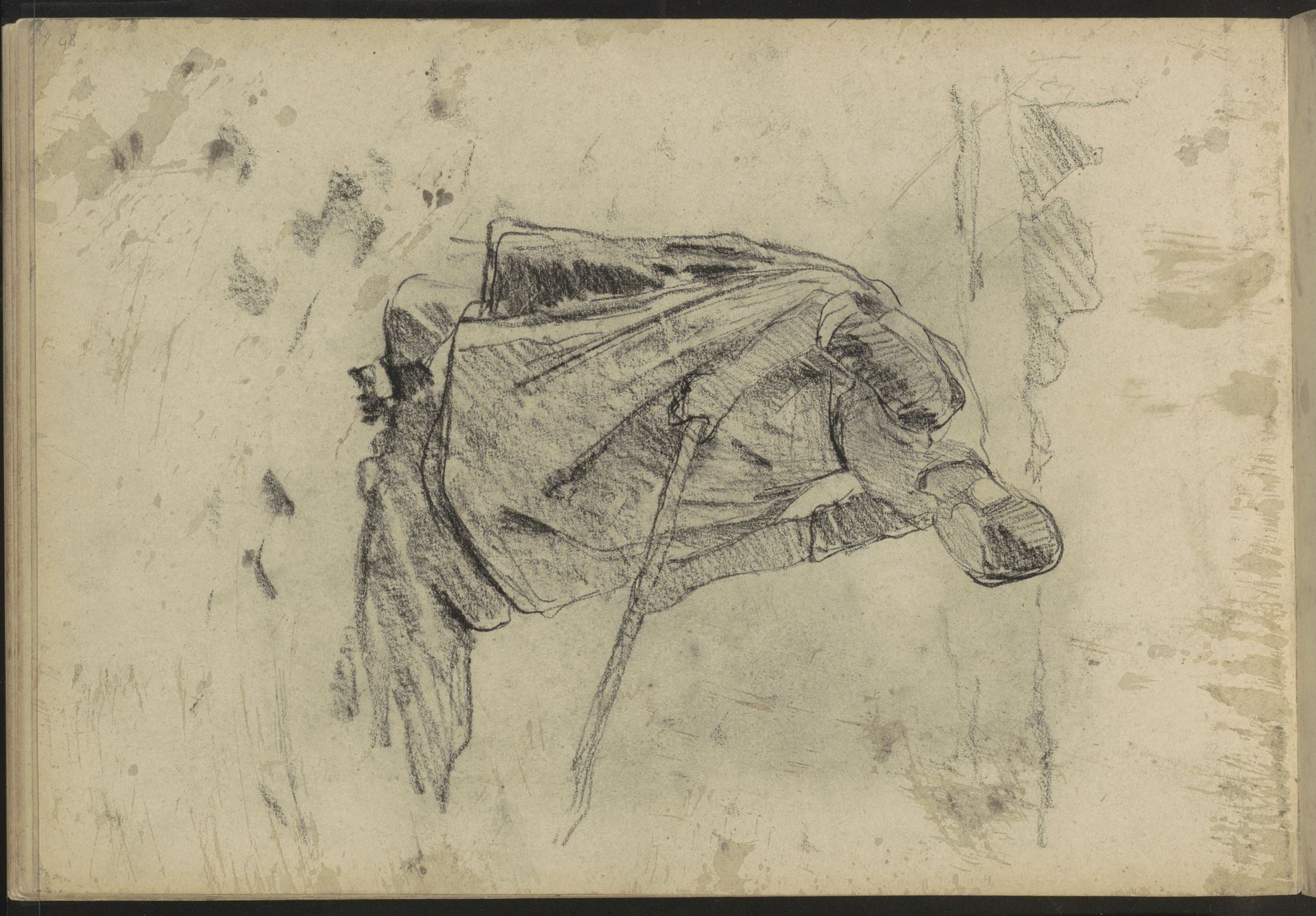 Boerin met schoffel by Willem Witsen