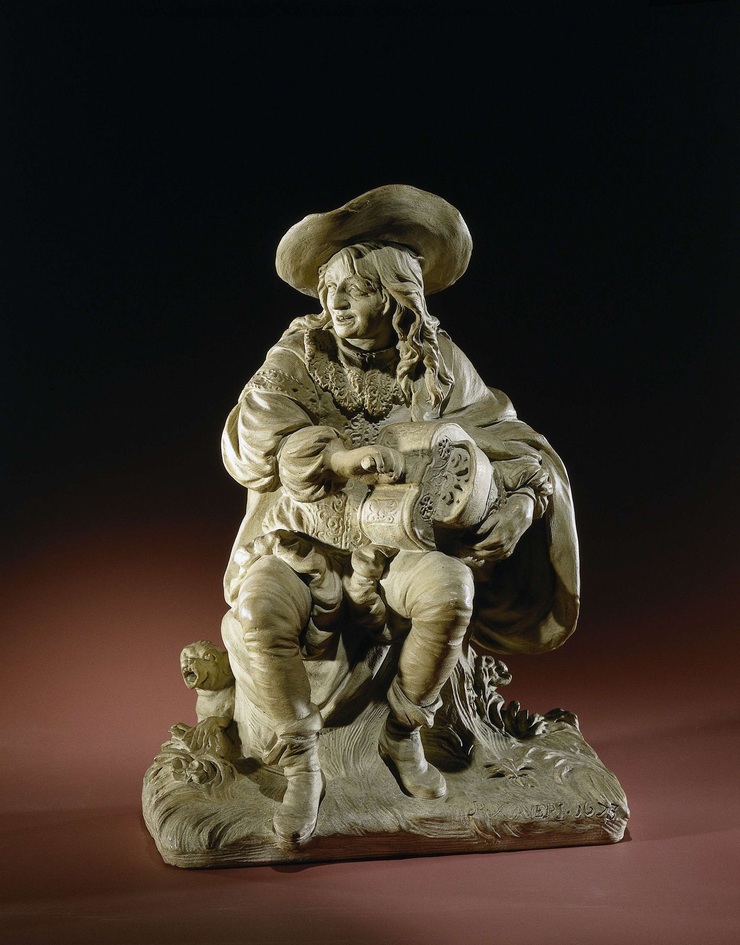 Hurdy-Gurdy Player by Pieter Xaveri