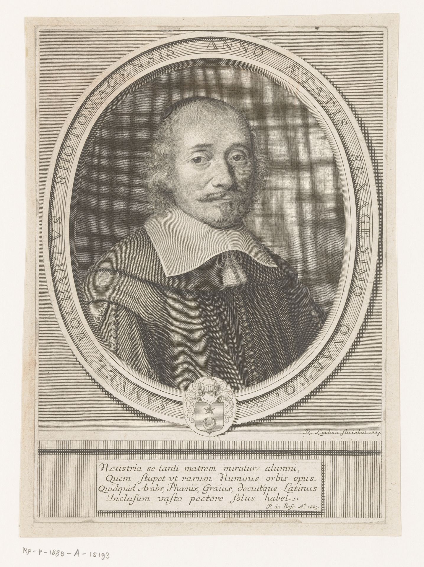 Portret van Samuel Bochart by René Lochon