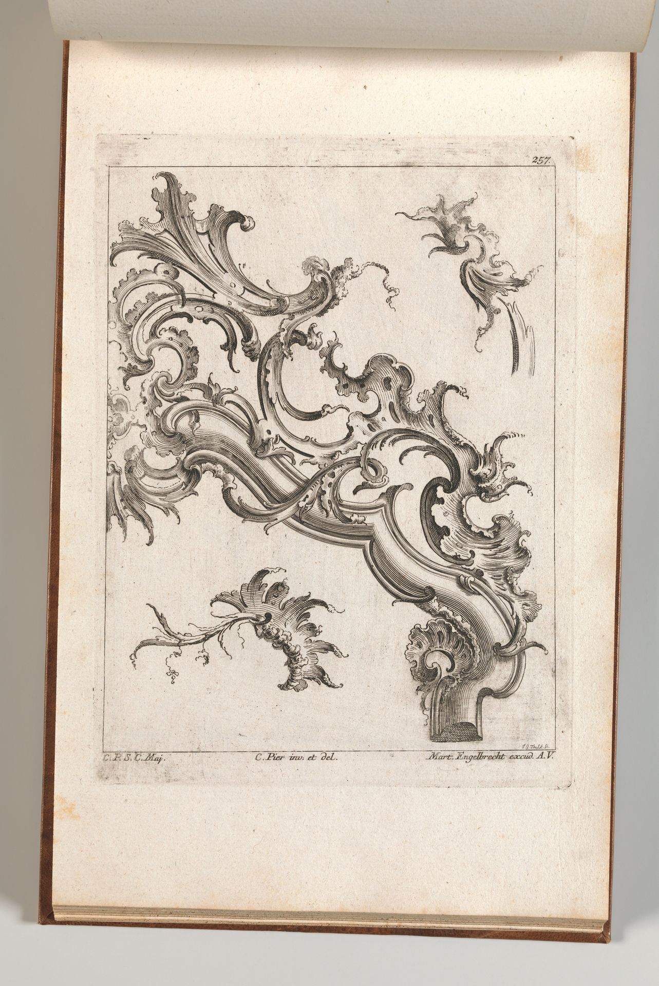 Various Designs for Rocaille Ornaments, Plate 4 from an Untitled Series of Rocaille Ornaments for Frames by Jacob Gottlieb Thelot