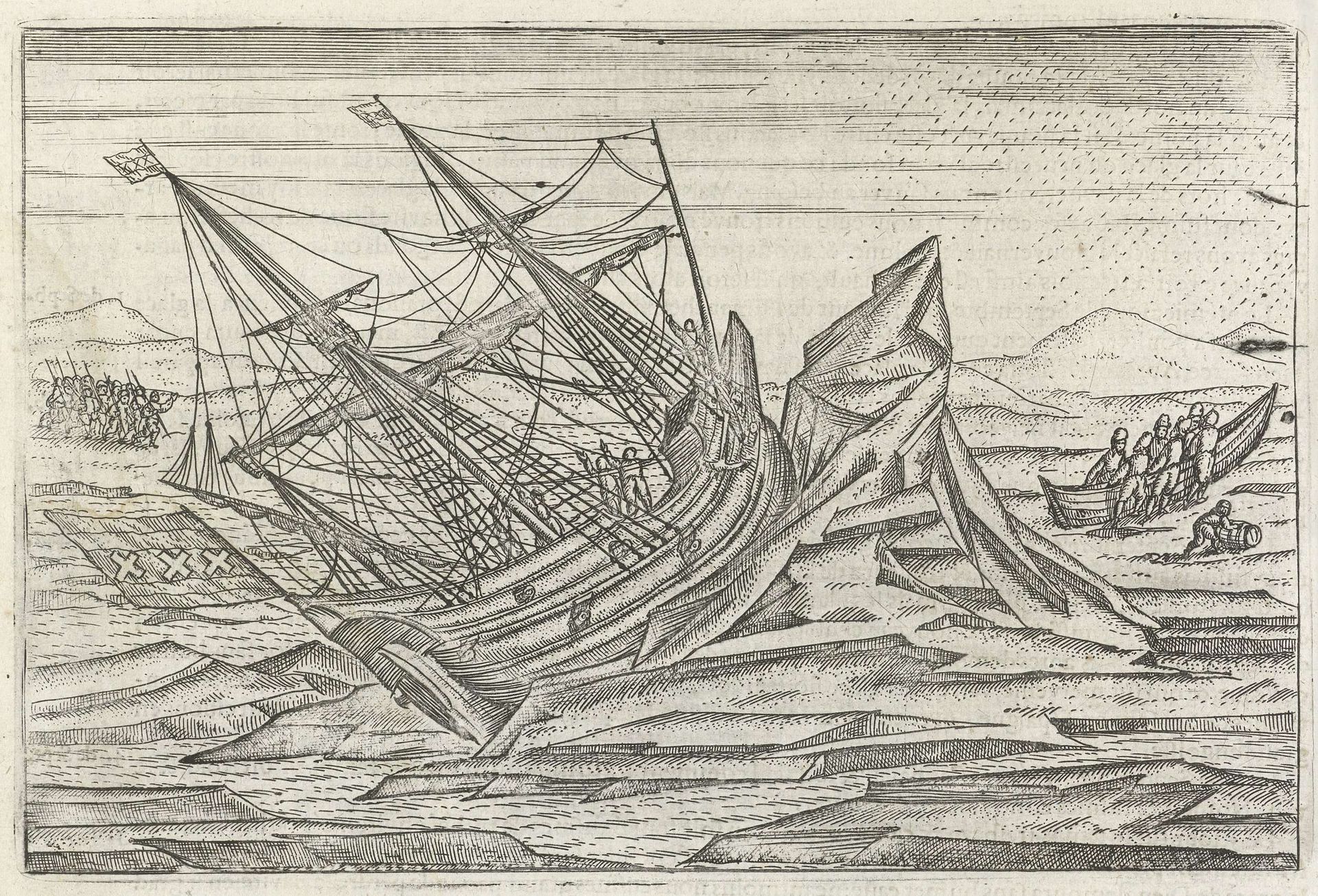 Vraye Description de Trois Voyages de mer tres admirables.... by Gerrit de Veer