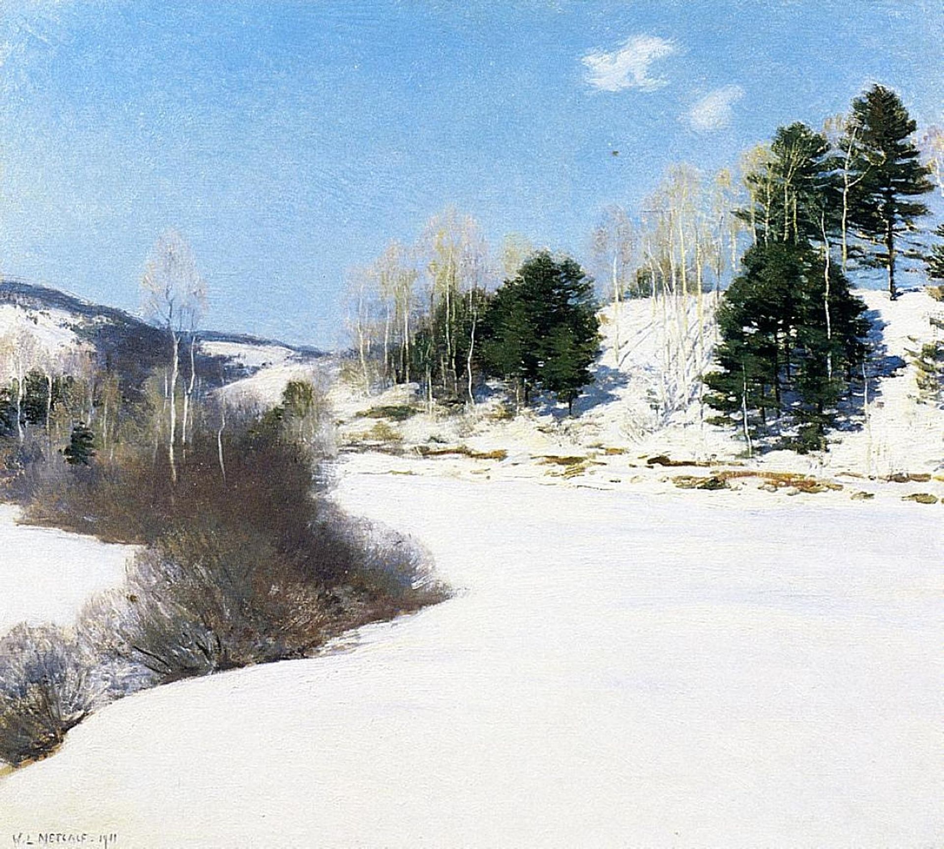 Hush of Winter by Willard Metcalf