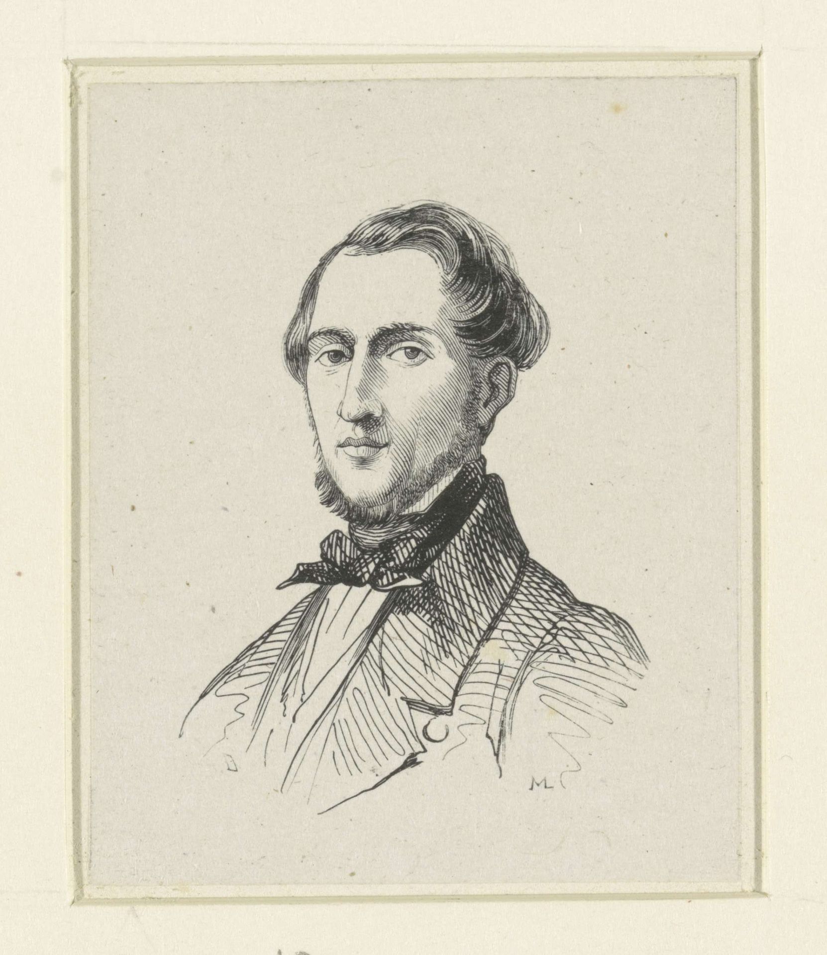 Portret van Reinier Craeyvanger by Monogrammist M (Duitsland)