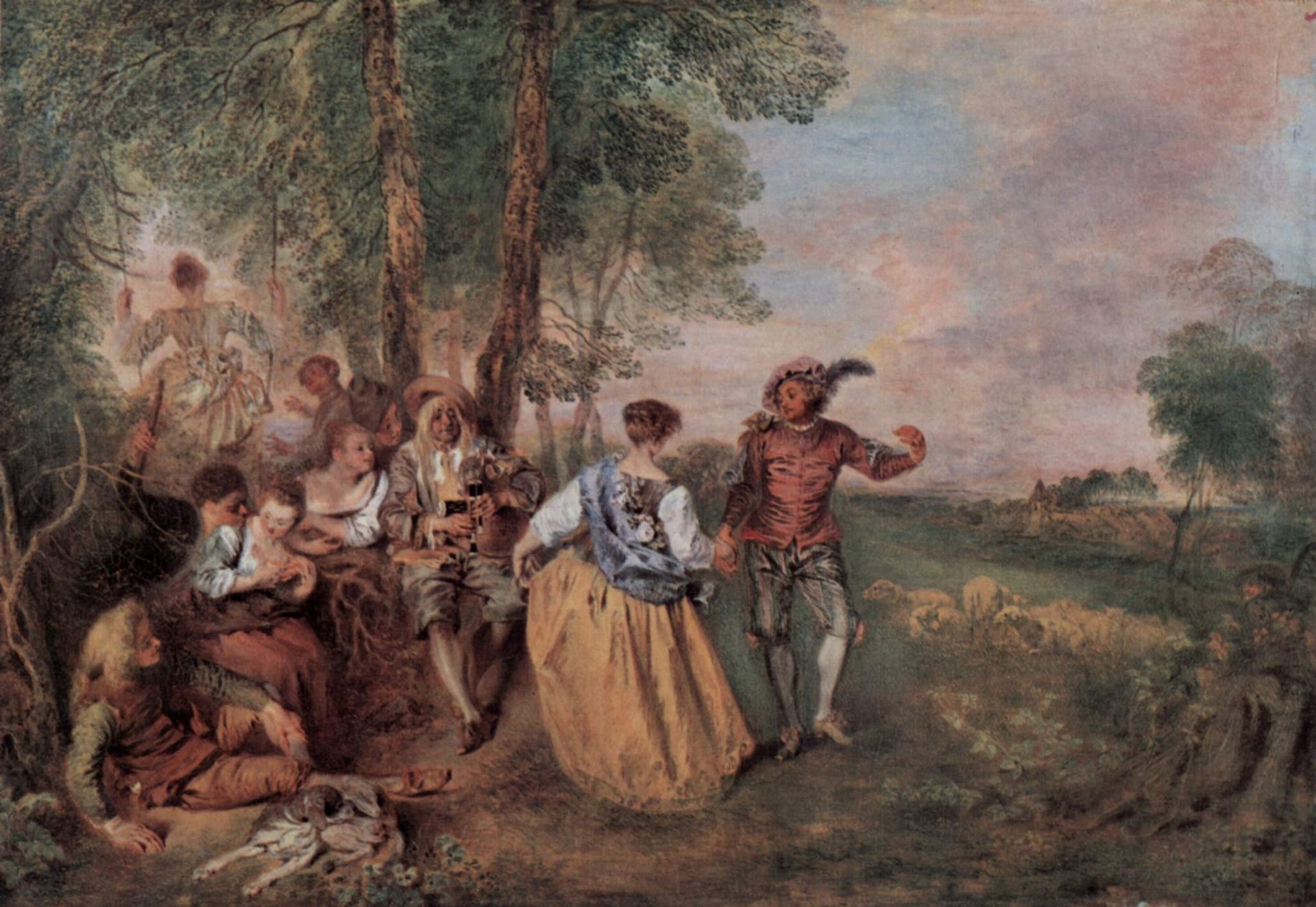 The Shepherds by Jean-Antoine Watteau