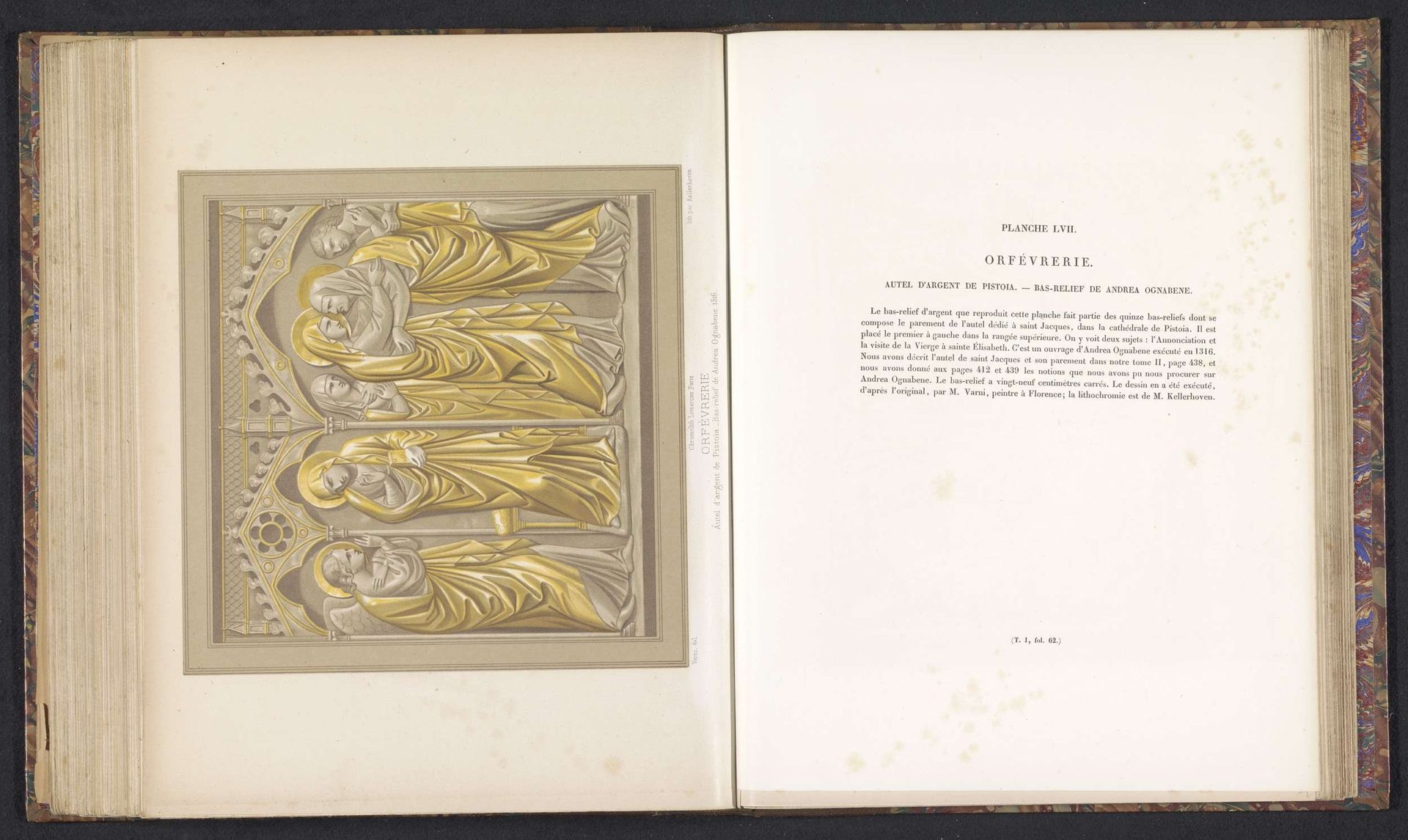 Bas-reliëf op het altaar voor de heilige Jakobus de Meerdere in de Kathedraal van Pistoia, voorstellende de Annunciatie en de Visitatie by Franz Kellerhoven
