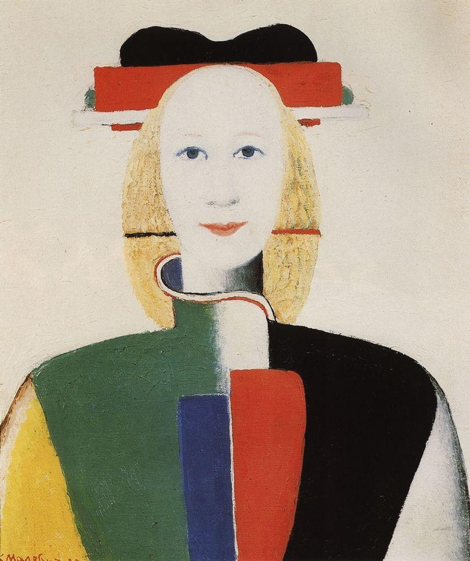 Girl with a Comb in her Hair by Kazimir Malevich