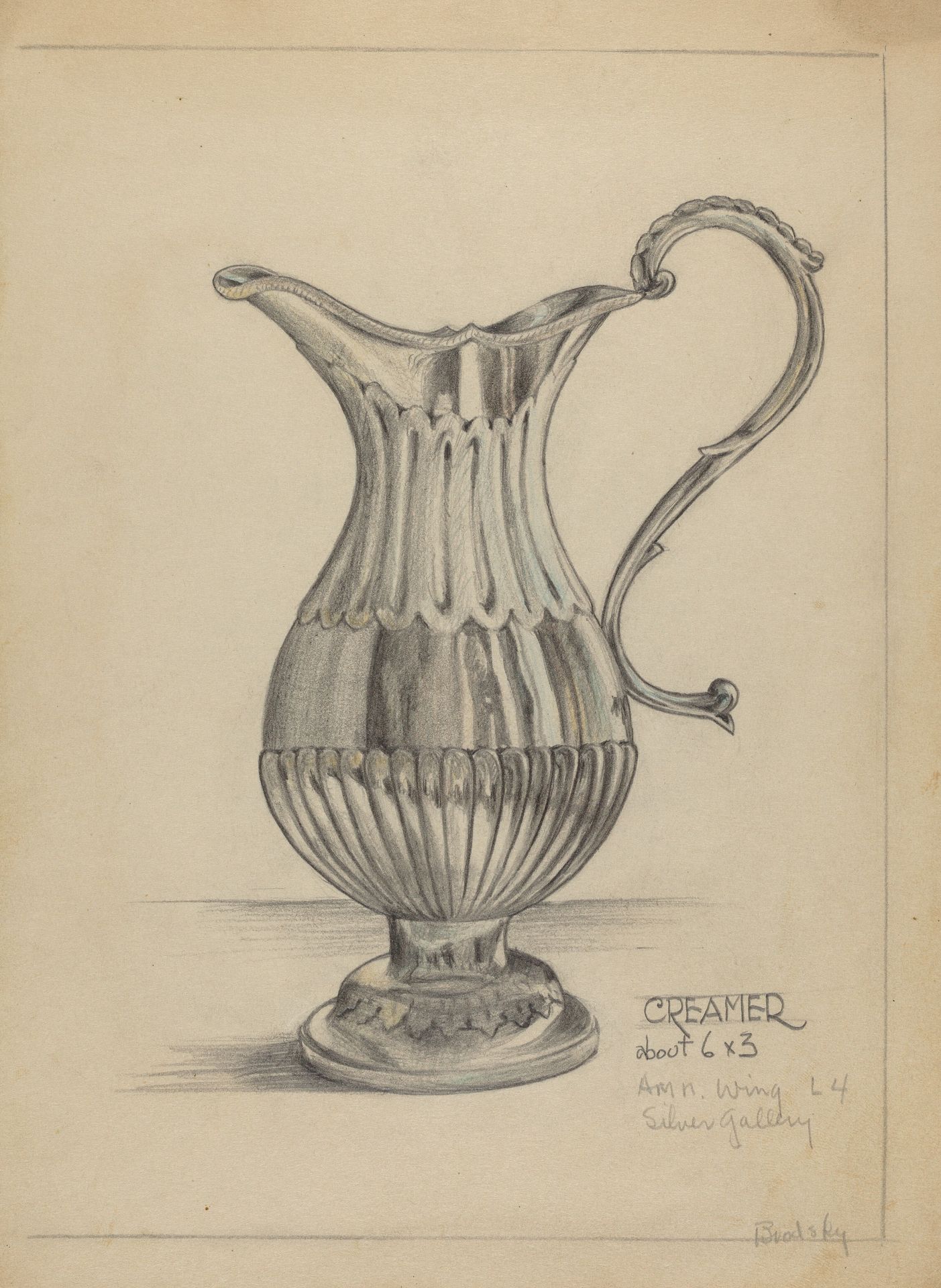 Silver Pitcher by S. Brodsky