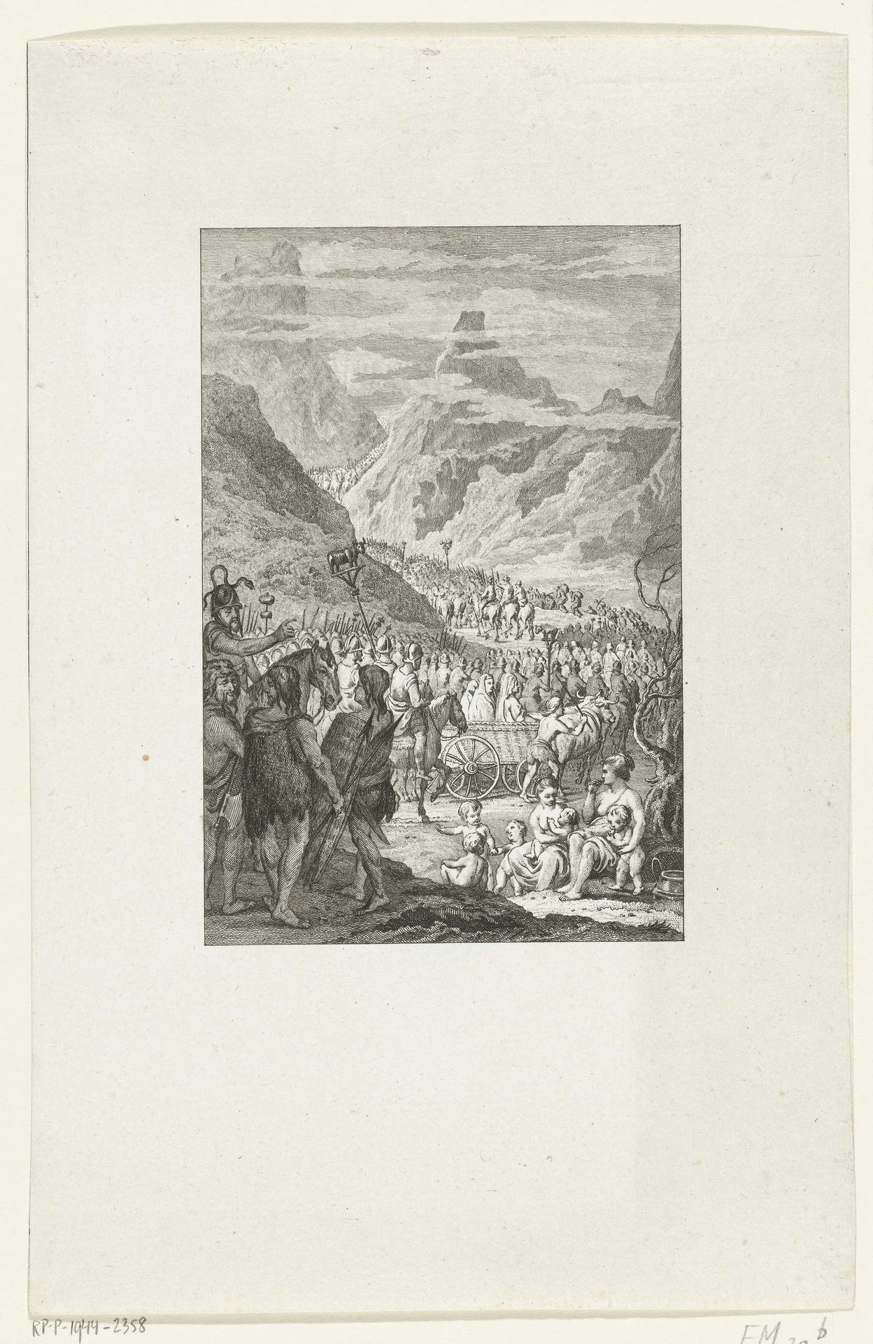 De Cimbren trekken over de Alpen by Reinier Vinkeles