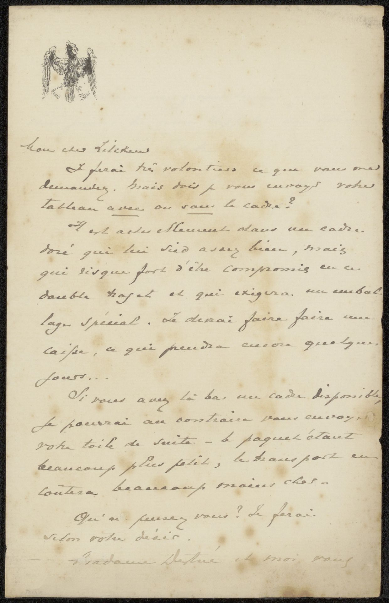 Brief aan Philip Zilcken by Jules Destrée