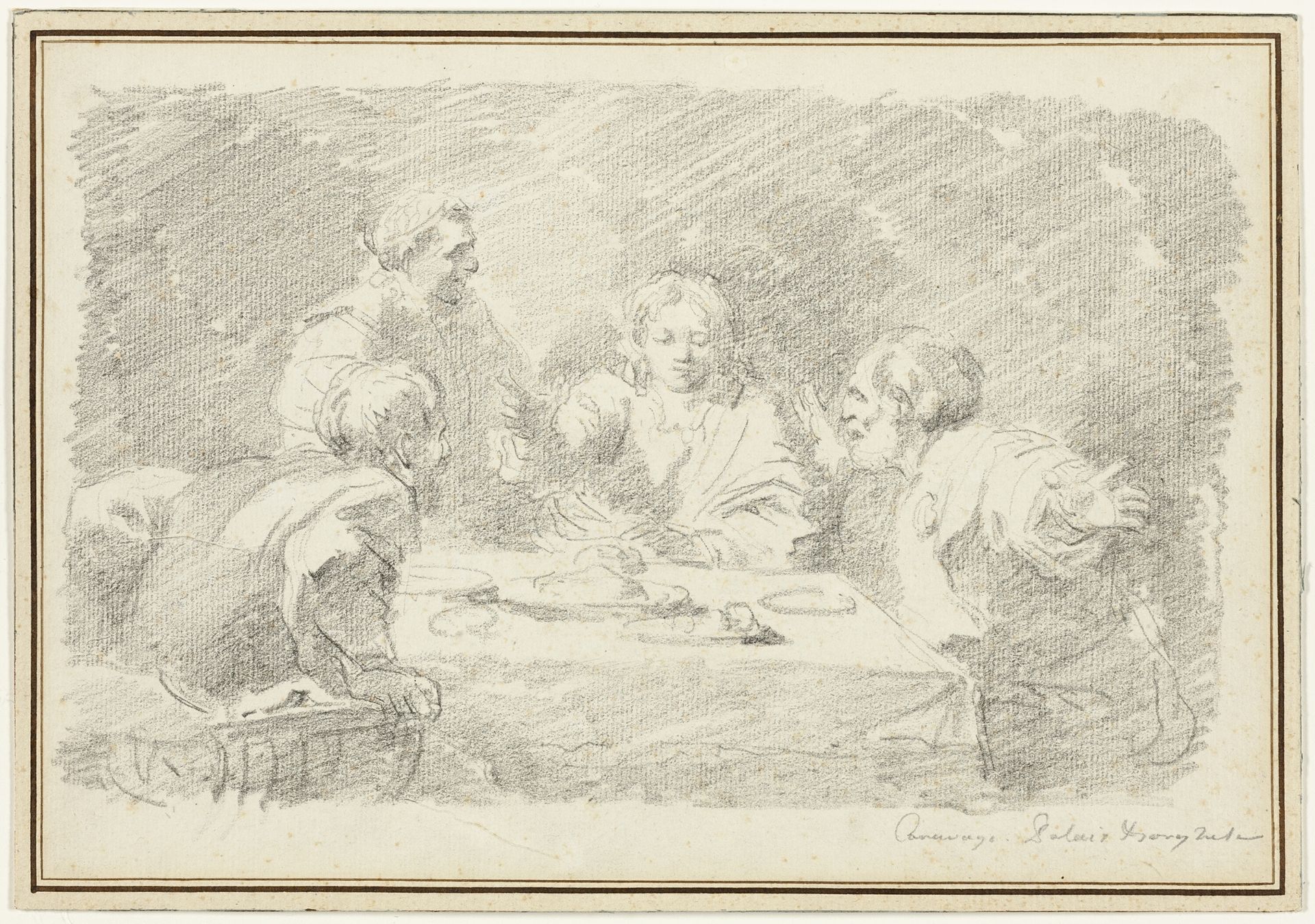 The Supper at Emmaus by Jean-Honoré Fragonard