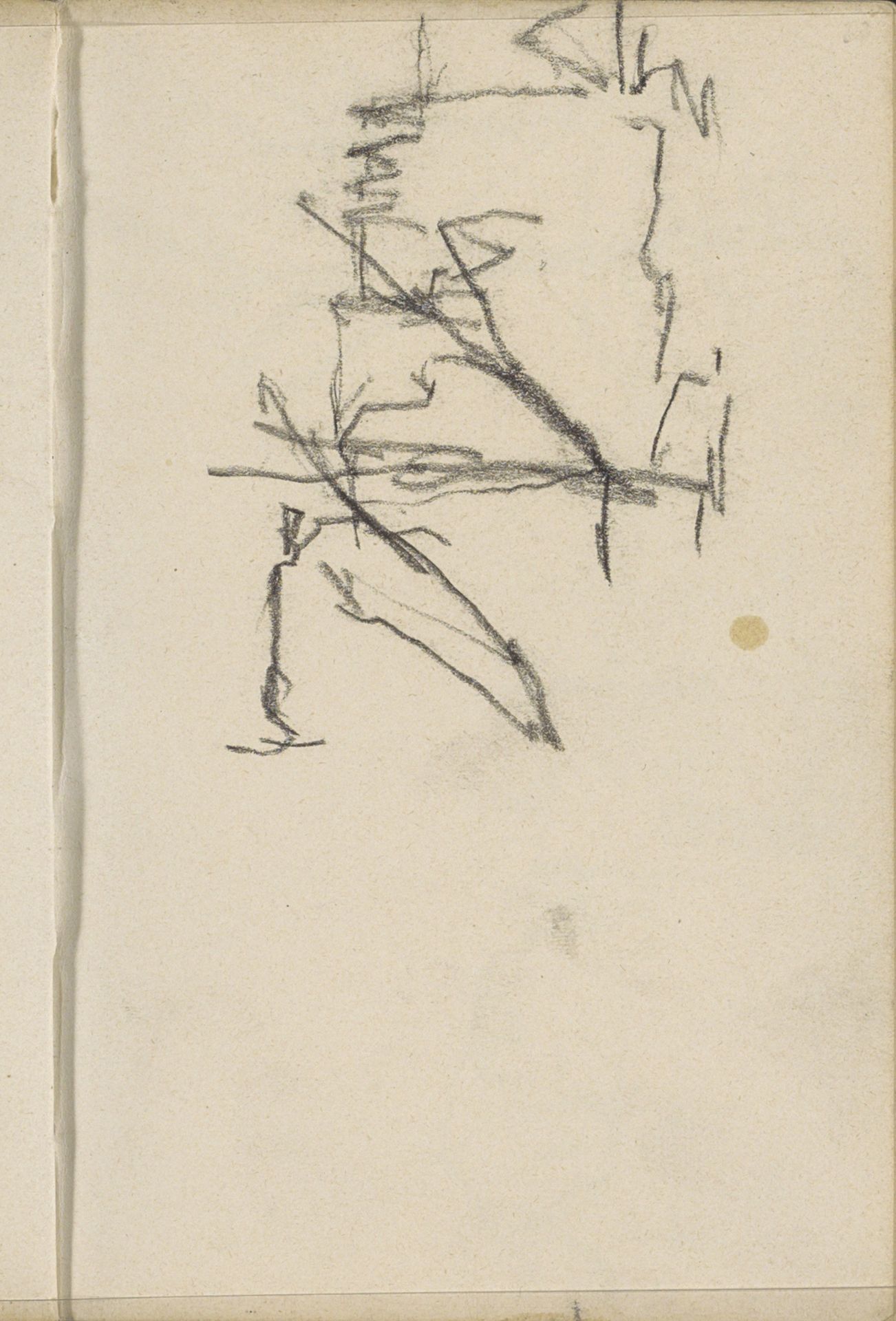 Gezicht op gebouwen in Amsterdam, mogelijk in de omgeving van Prinseneiland by George Hendrik Breitner