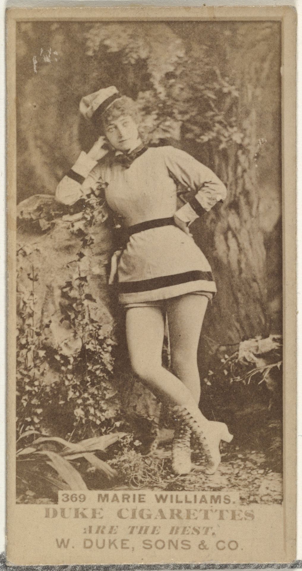 Card Number 369, Miss Marie Willliams, from the Actors and Actresses series (N145-7) issued by Duke Sons & Co. to promote Duke Cigarettes by W. Duke, Sons & Co.