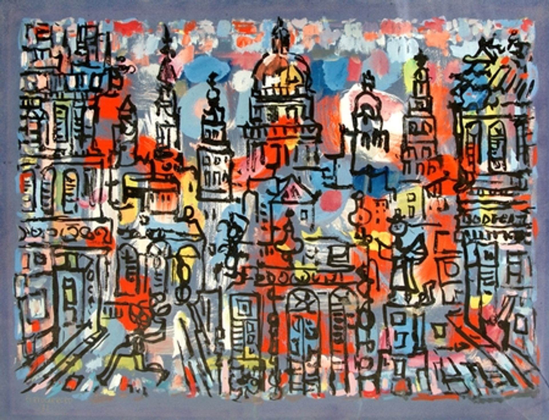 View of the City of Havana by Rene Portocarrero
