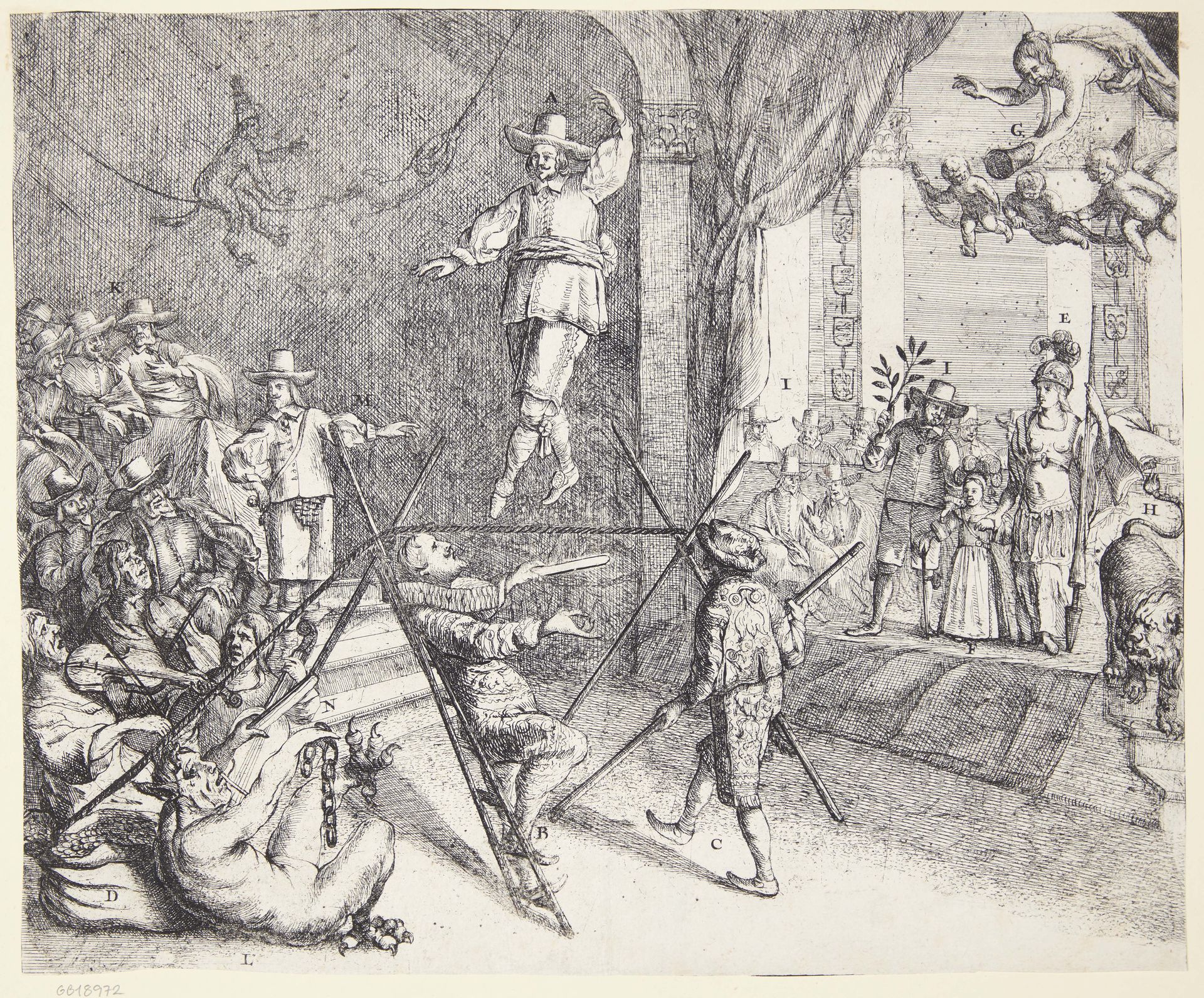 Den engelske linedanser by Dirk Stoop