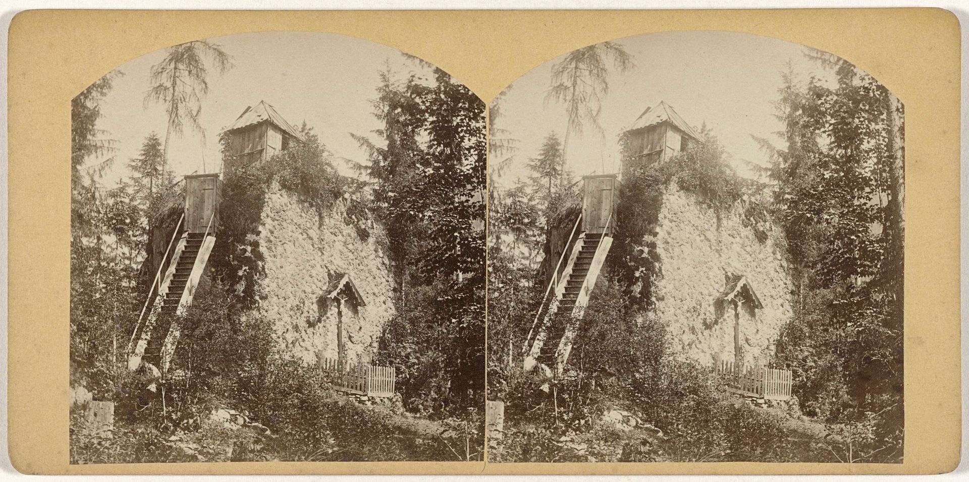 Uitzichttoren in het Echerntal nabij Hallstatt, Oostenrijk by Ludwig Hardtmuth