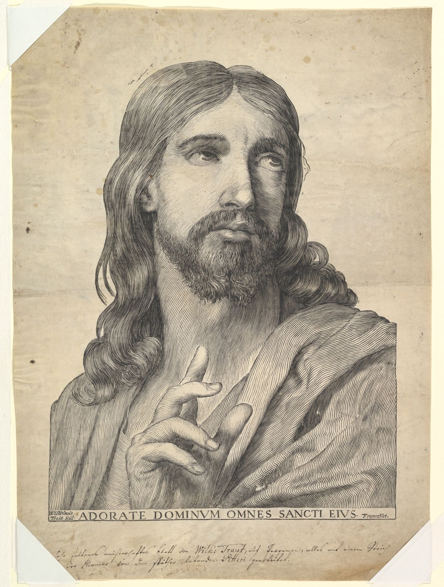 Bust of Christ Blessing by Wilhelm Traut