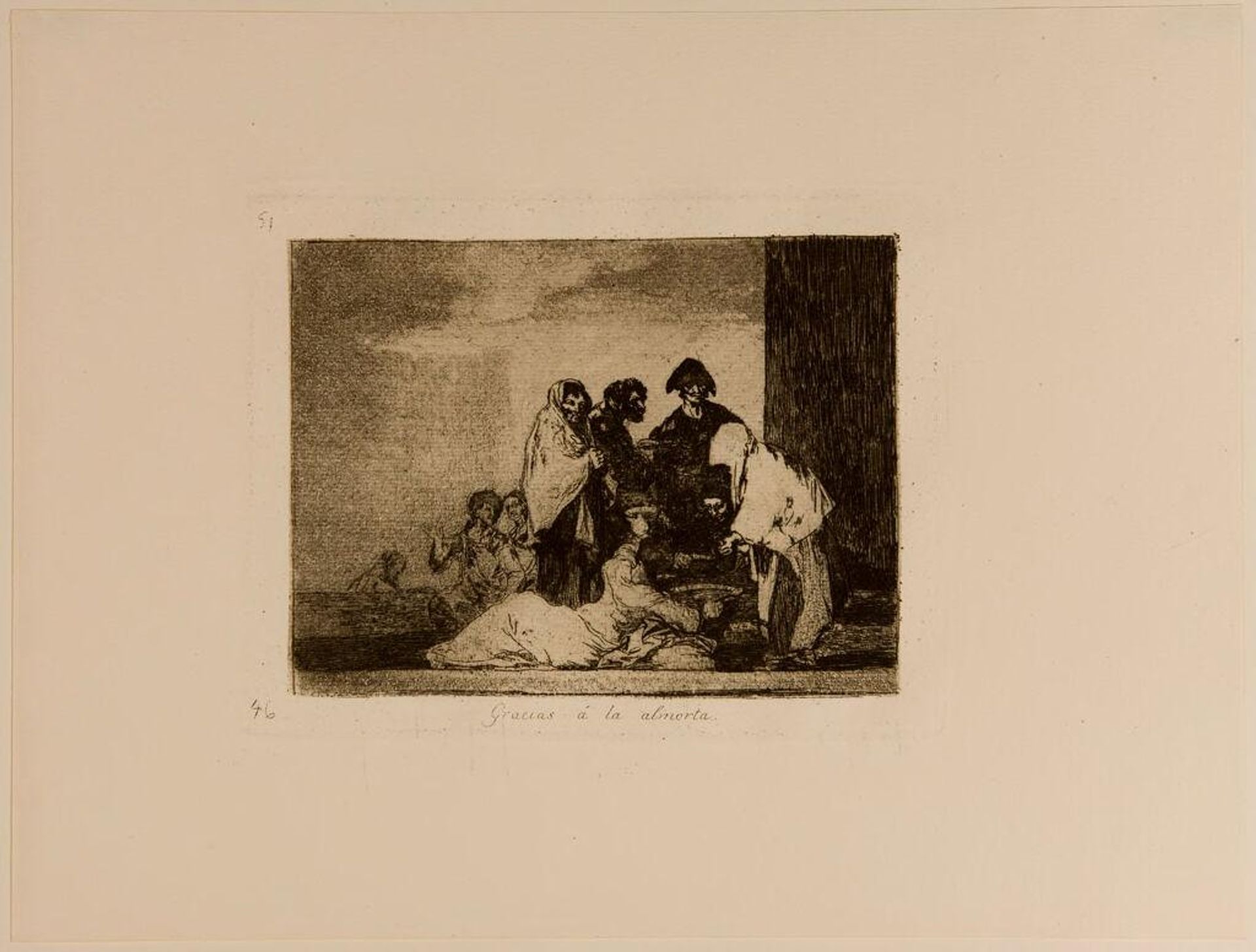 Thanks to the Millet by Francisco JosÃ© de Goya y Lucientes