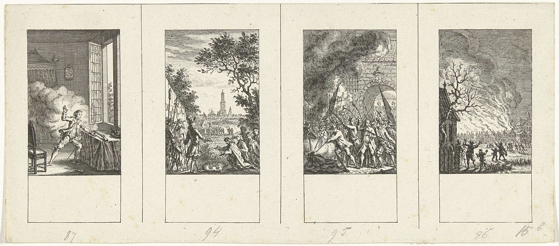 Vier episodes uit de vaderlandse geschiedenis by Simon Fokke