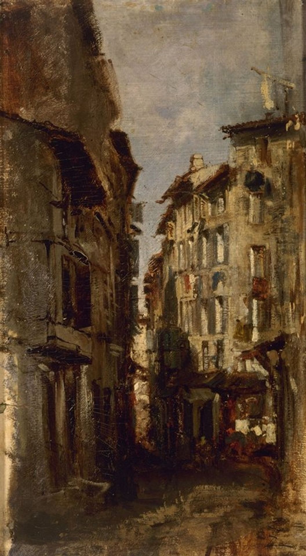Vieilles maisons by Félix Ziem