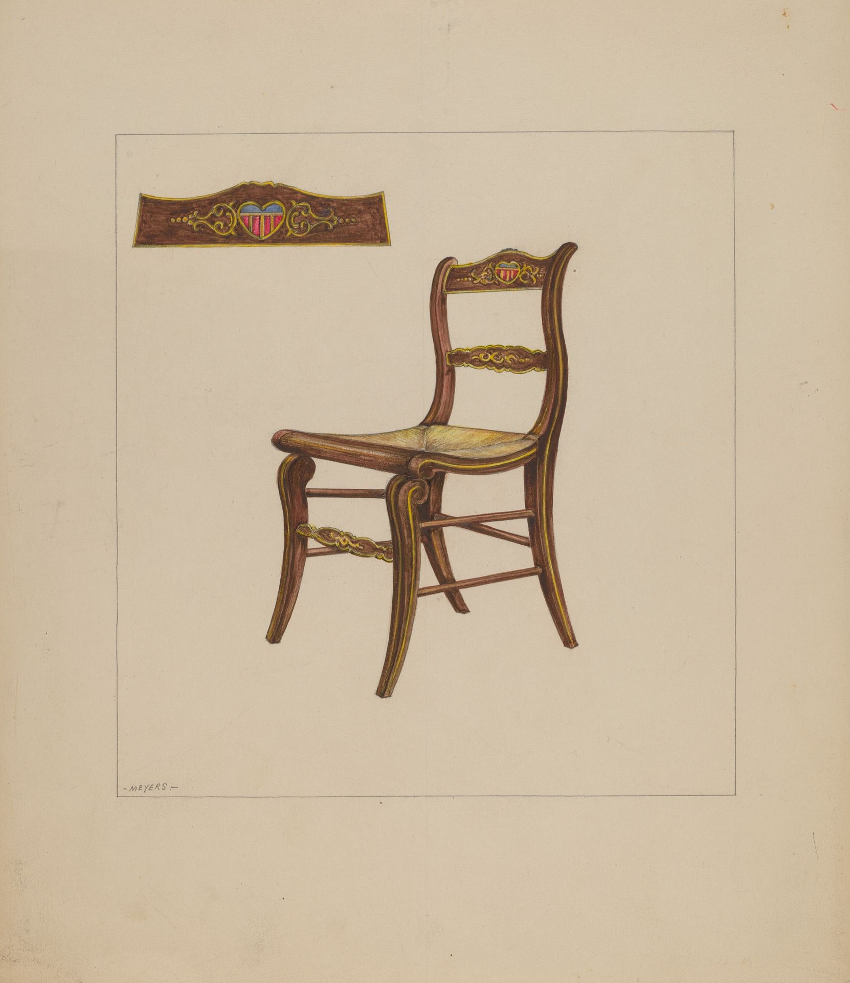 Rush Bottom Chair by Henry Meyers