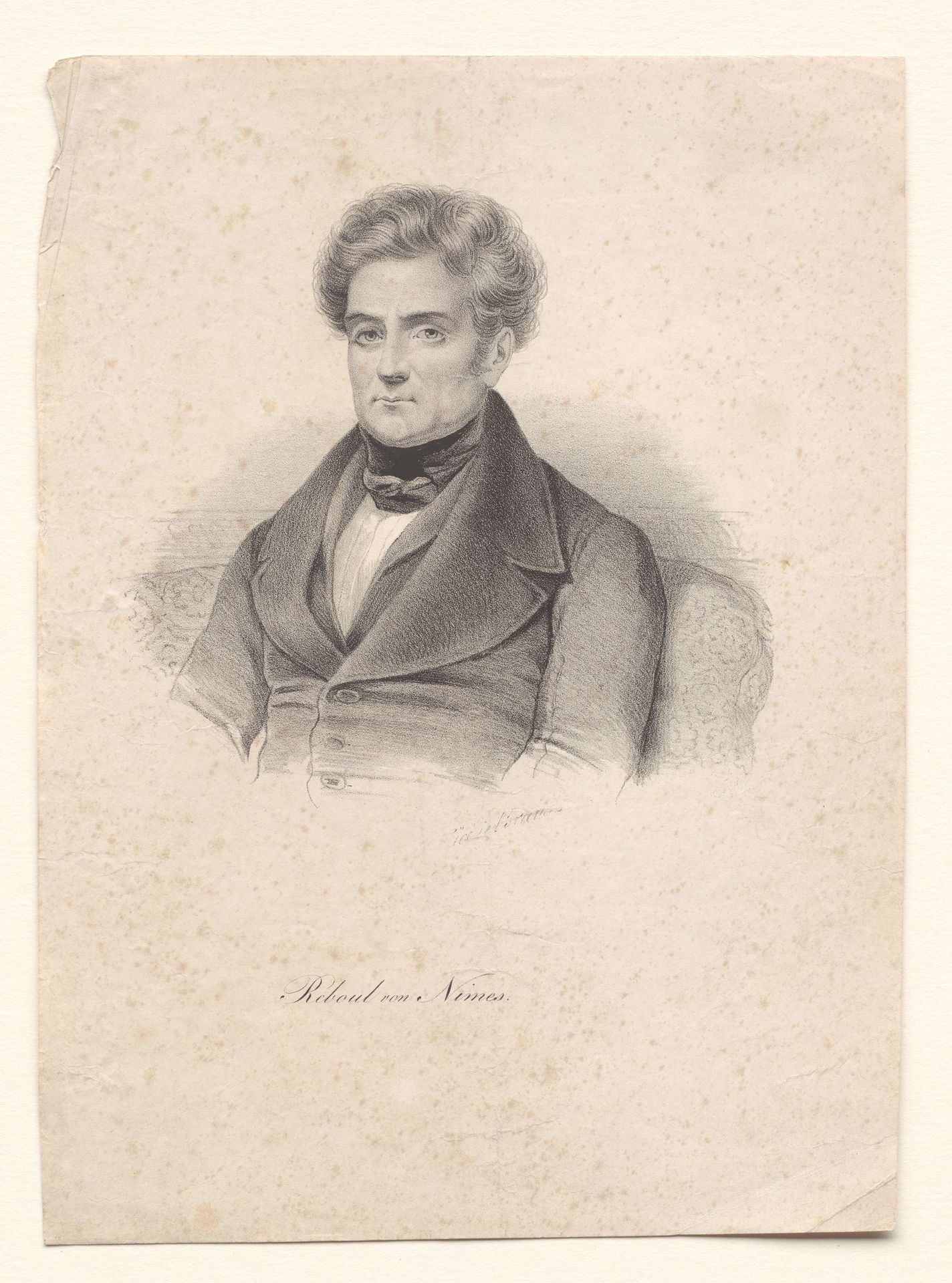 Portret van Jean Reboul by Cäcilie Brandt