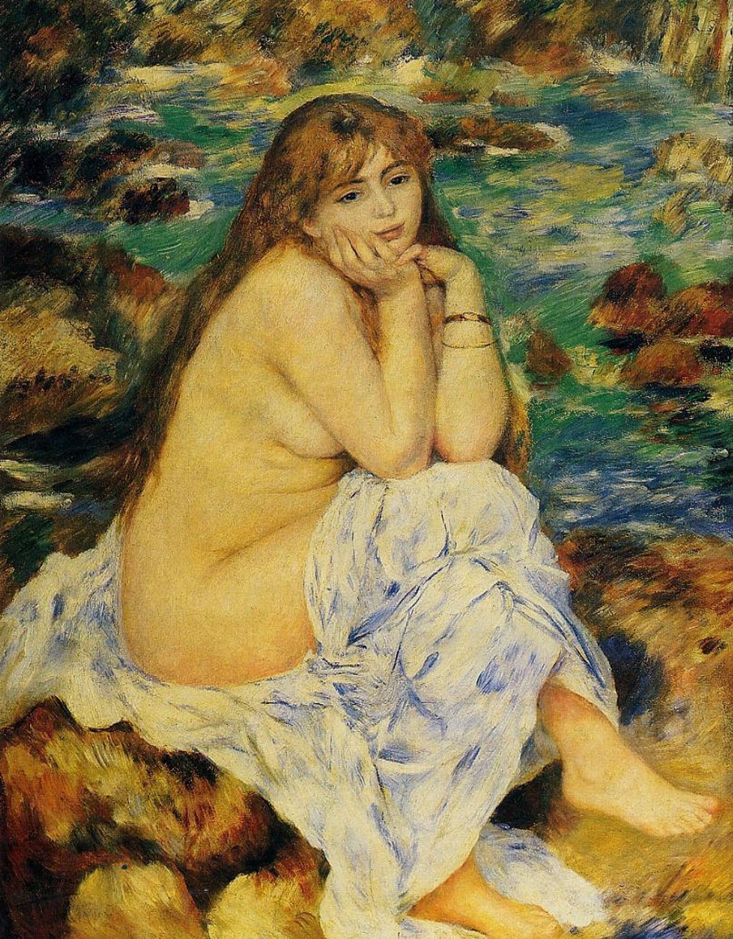 Seated Nude by Pierre-Auguste Renoir