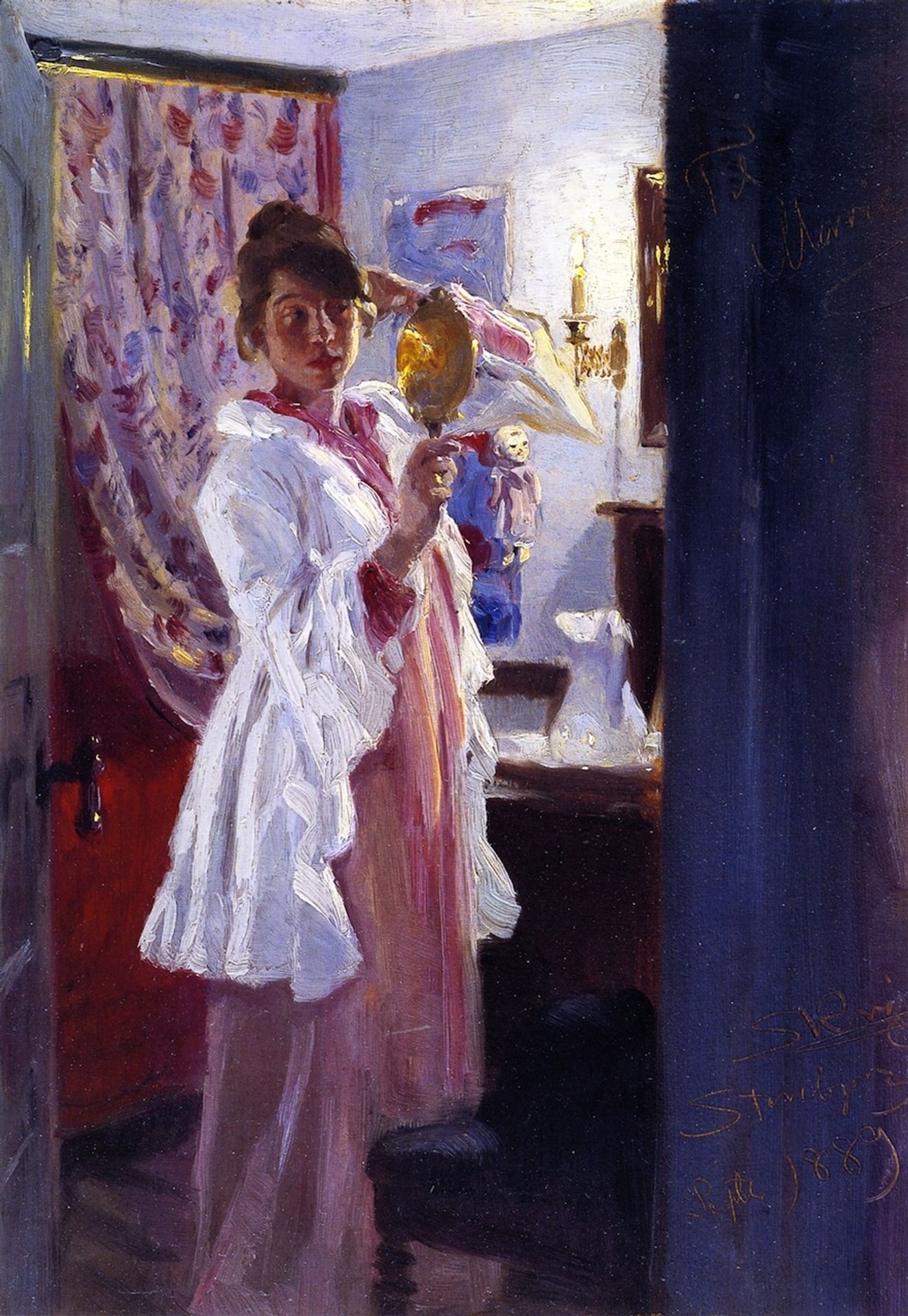Interior with the Artist's Wife (Marie Krøyer) by Peder Severin Krøyer