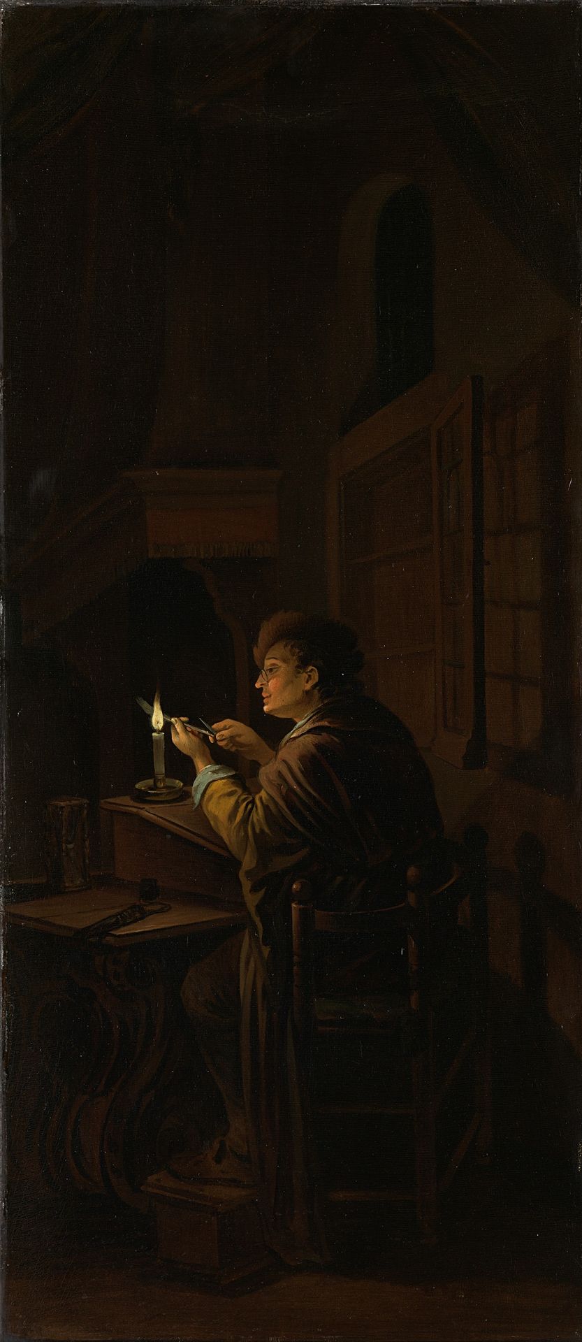 Triptych: Allegory of Art Training by Willem Joseph Laquy