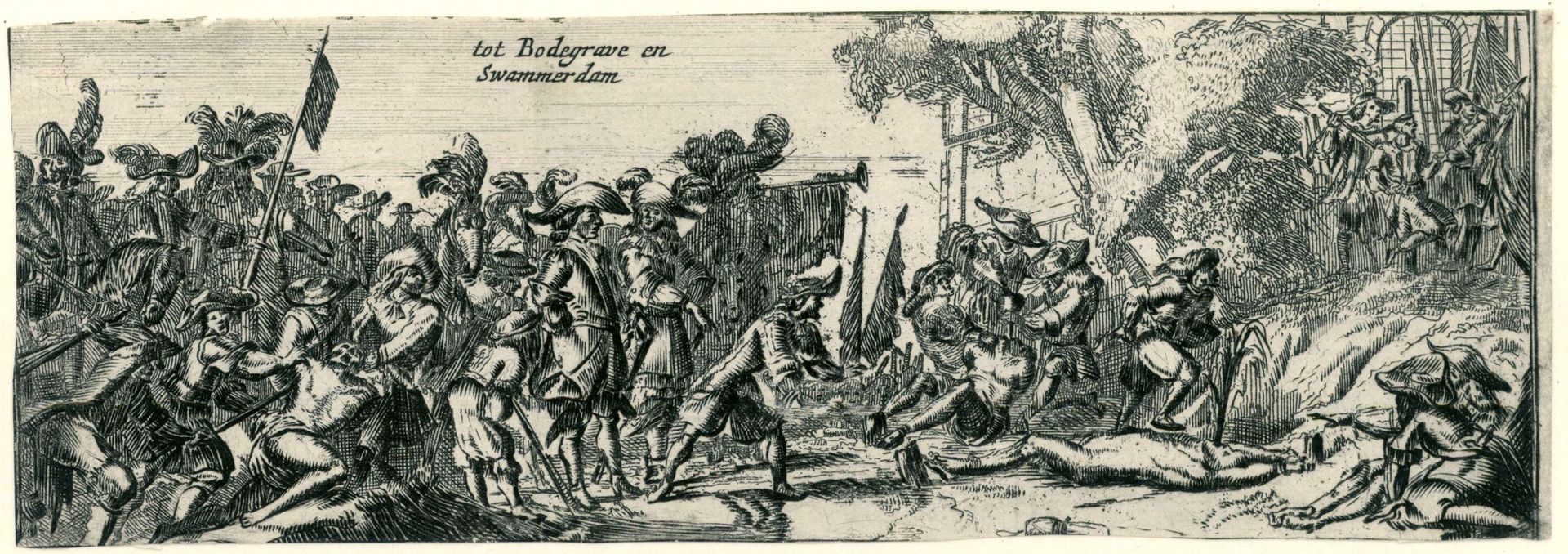 Twee voorstellingen van de Franse wreedheden, 1672 by Anonymous