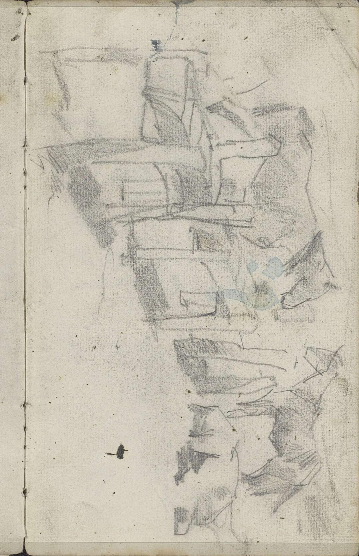 Paarden bij een voederbak by George Hendrik Breitner
