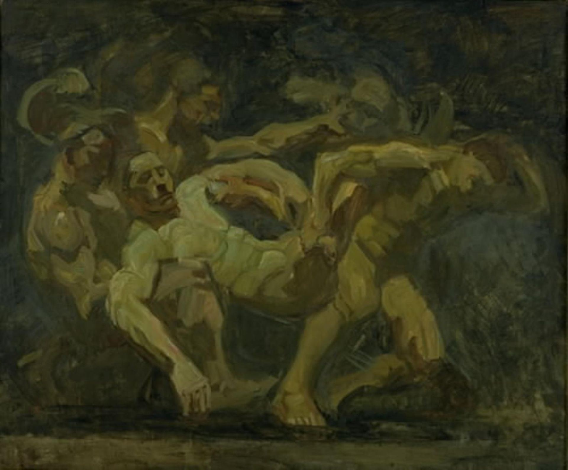 The Fight for the Corpse of Patroclus by Oluf Hartmann