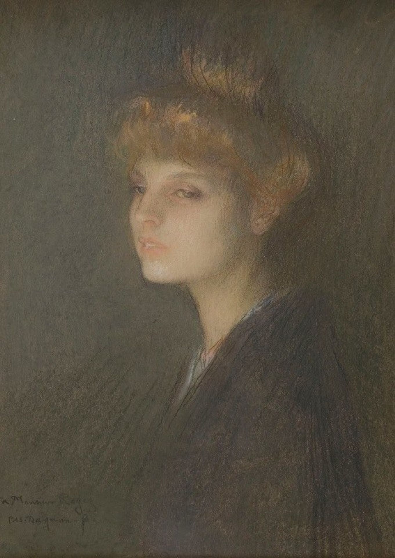 Portrait de femme by Pascal-Adolphe-Jean Dagnan-Bouveret