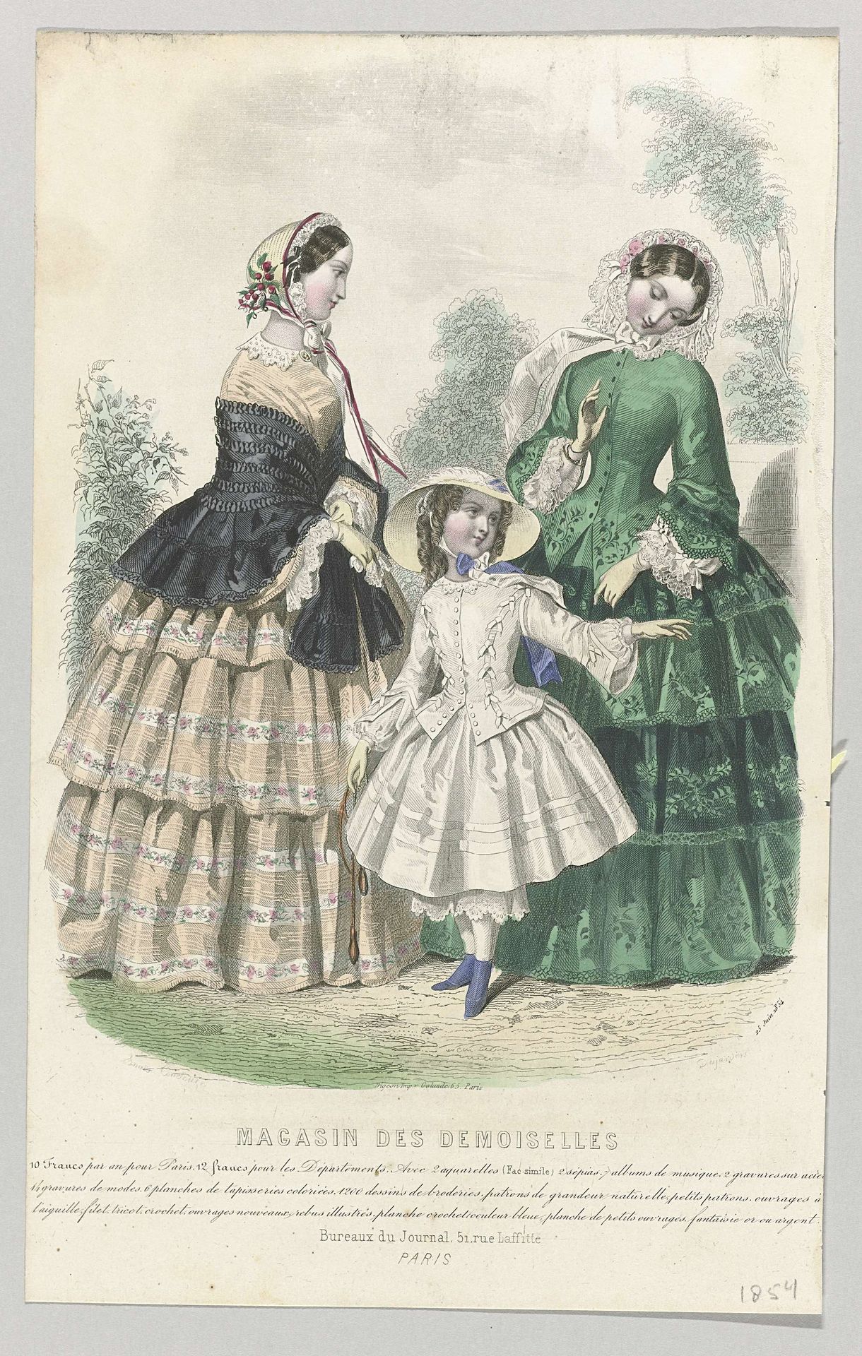 Magasin des Demoiselles, 25 Juin 1854 by J. Desjardins