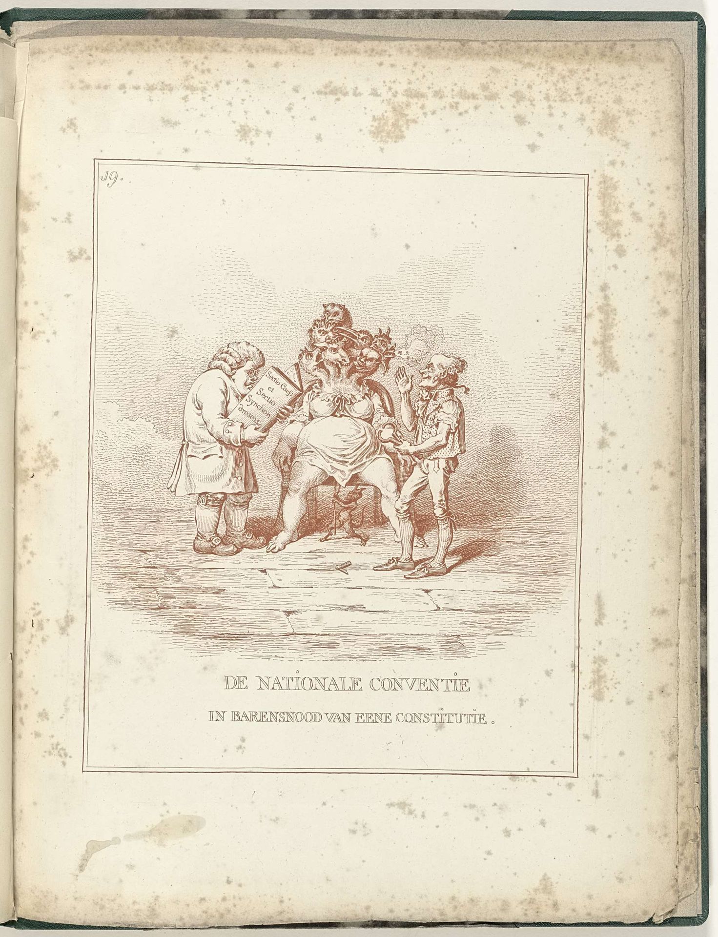 Barensnood van de Nationale Conventie, 1795 by James Gillray