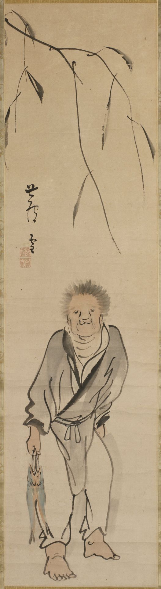 Man with Fish by Nagasawa Rosetsu
