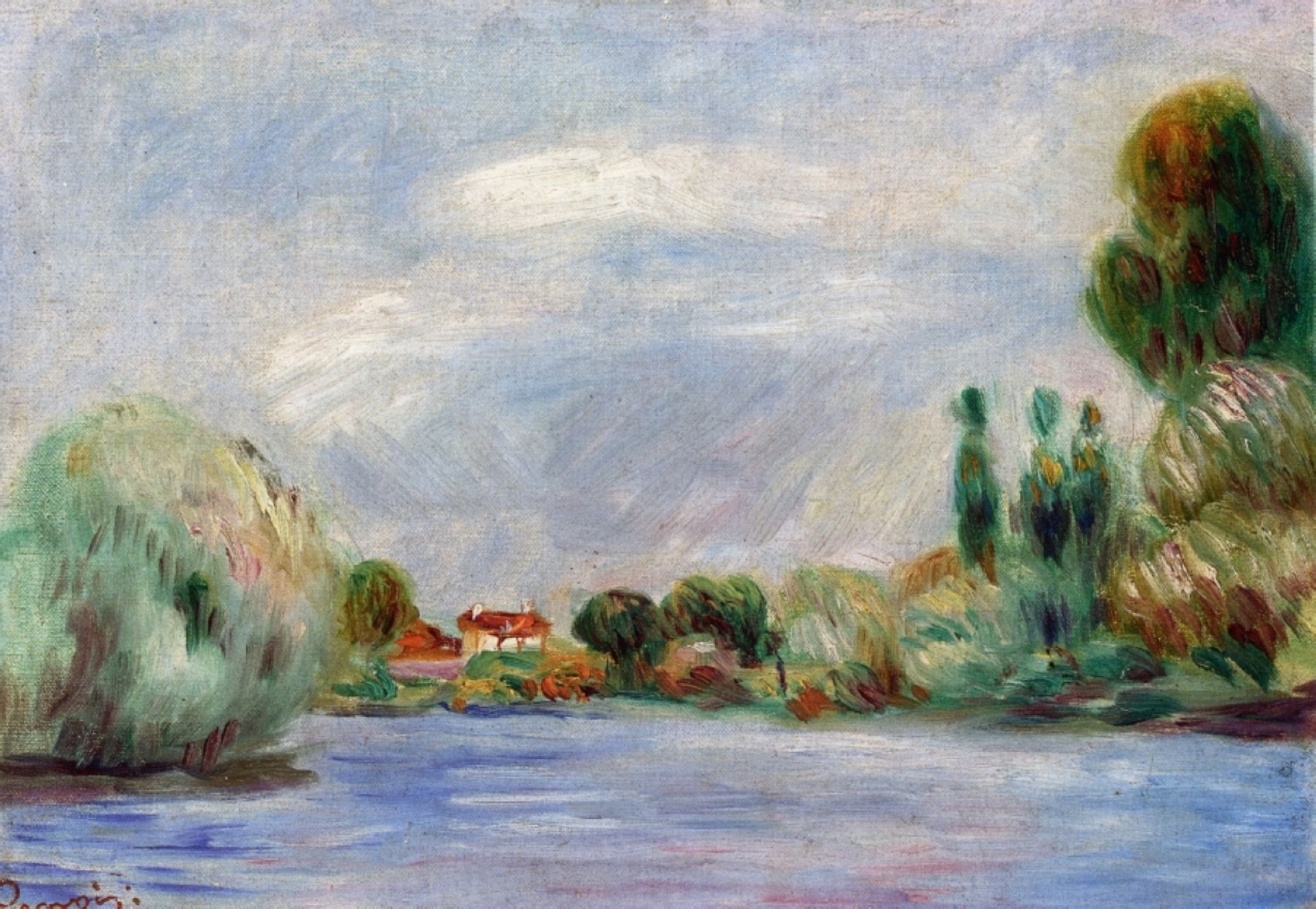 House on the River by Pierre-Auguste Renoir