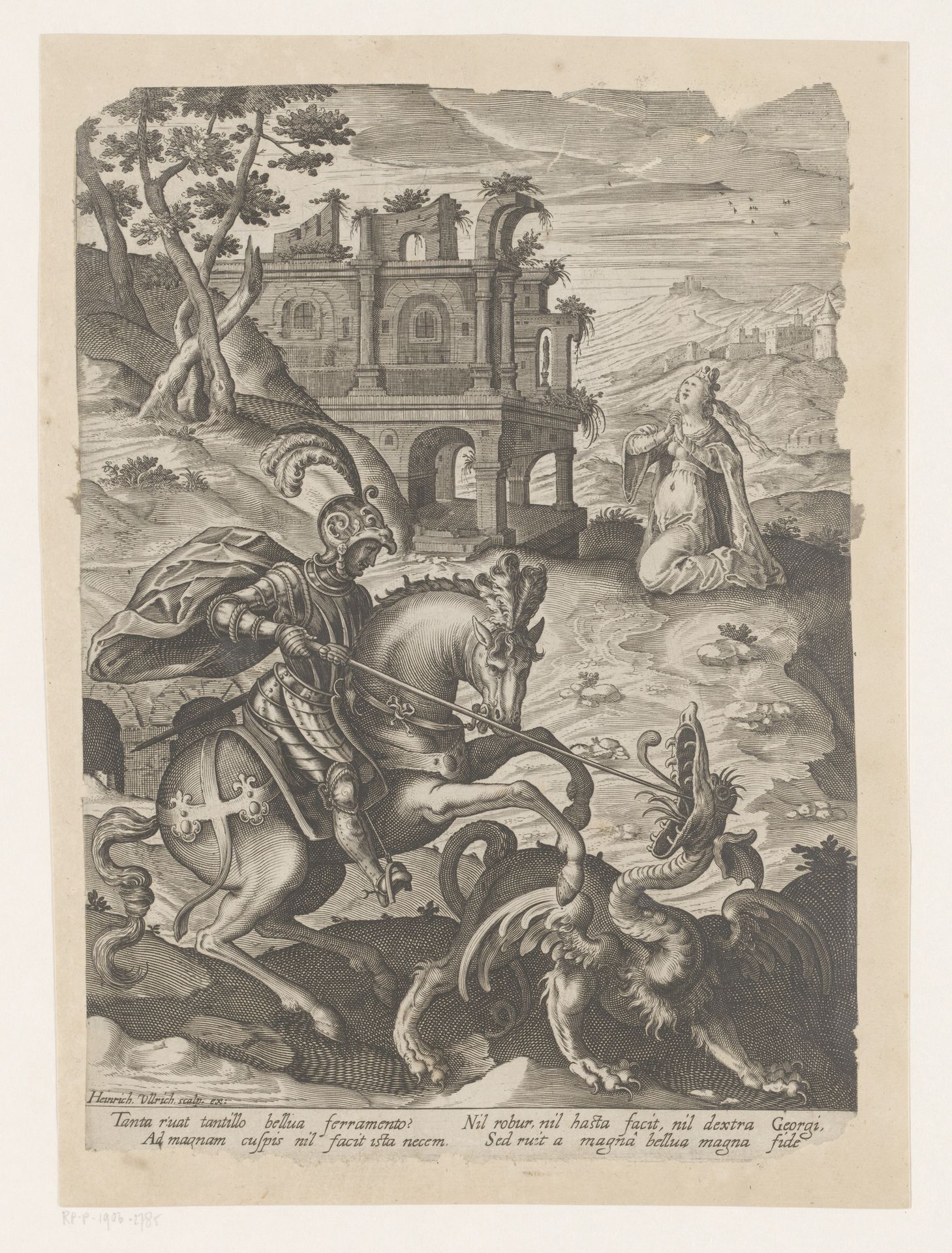 Sint Joris en de draak by Heinrich Ulrich