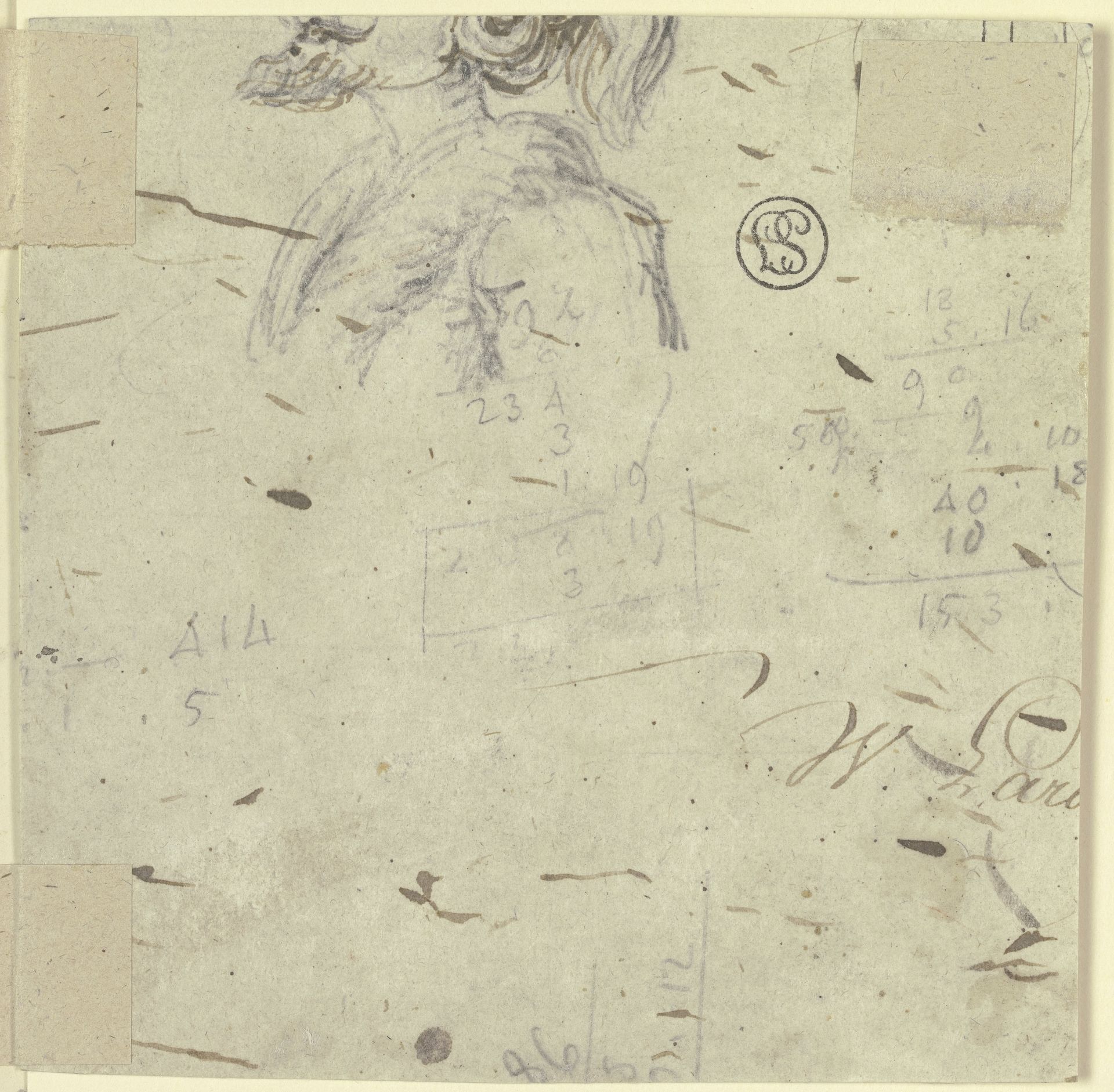 Mann mit Spitzbart im Profil nach links (angeschnitten) by Hieronymus Hess