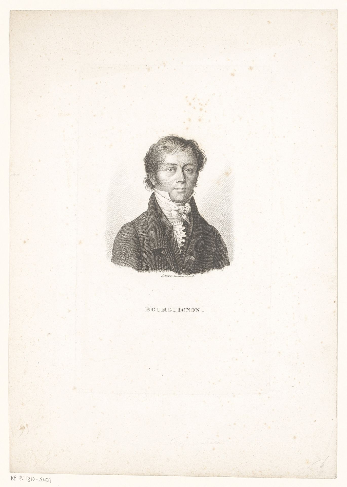Portret van Bourguignon by Charles Aimé Forestier