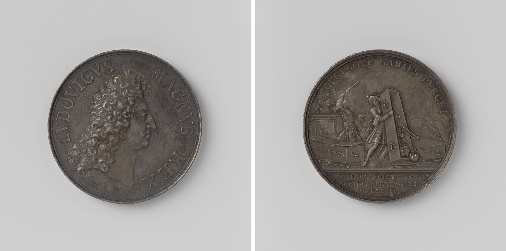 Verwoesting van Heidelberg en schending van de keurvorstelijke graven door de Fransen by Jan (I) Smeltzing