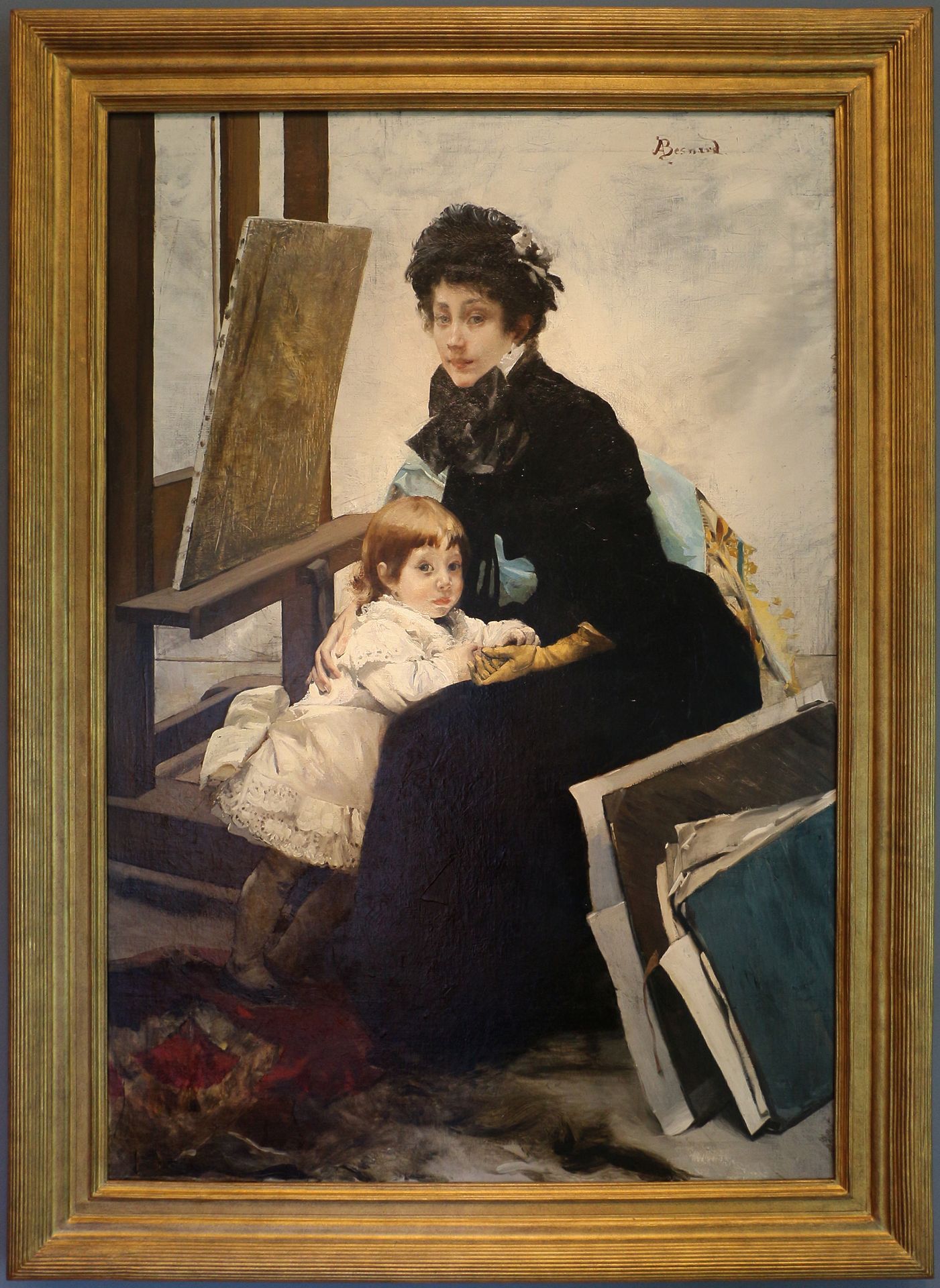 Madeleine Lerolle e sua figlia Yvonne by Paul-Albert Besnard