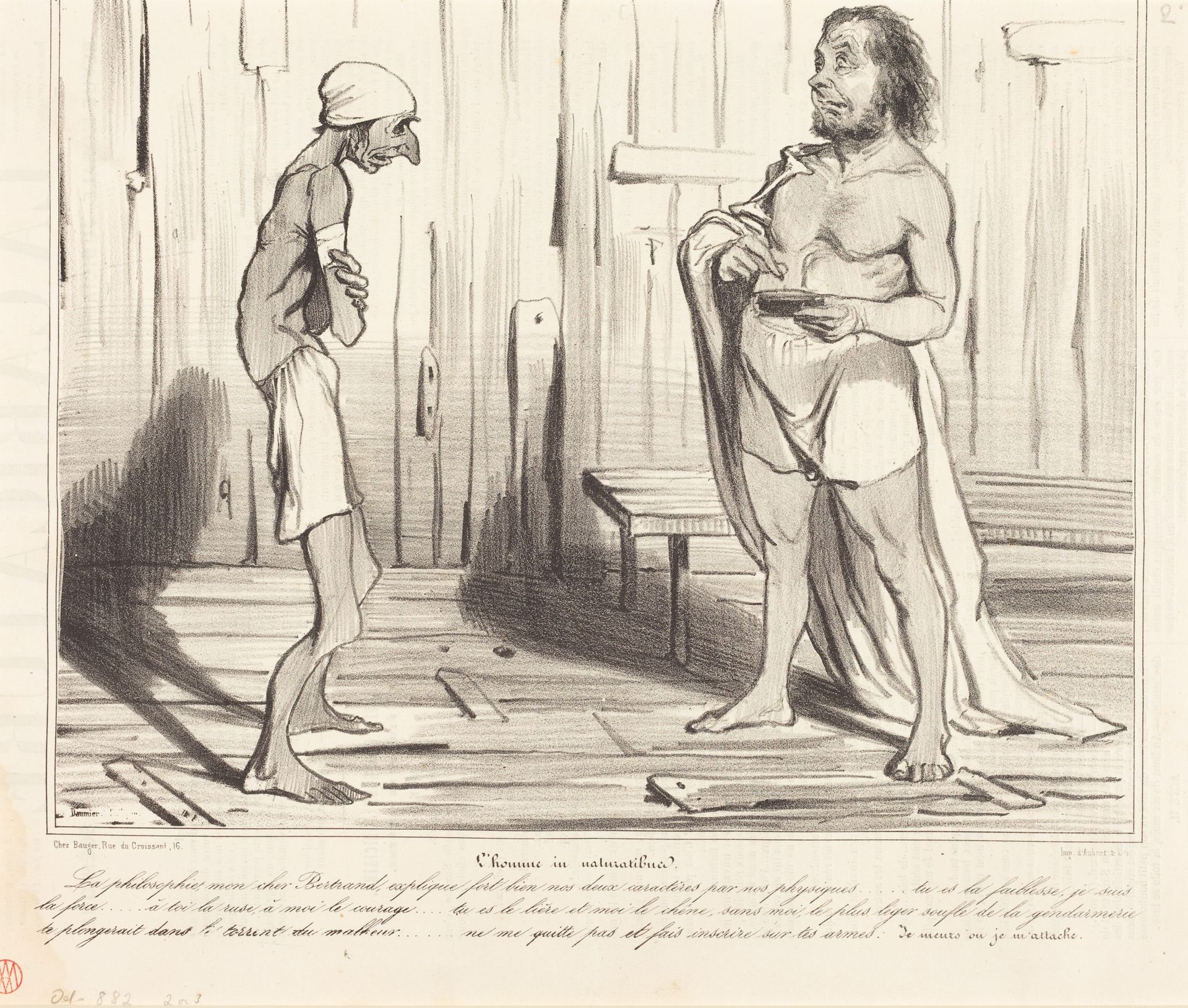 L'homme in naturalibus by Honoré Daumier