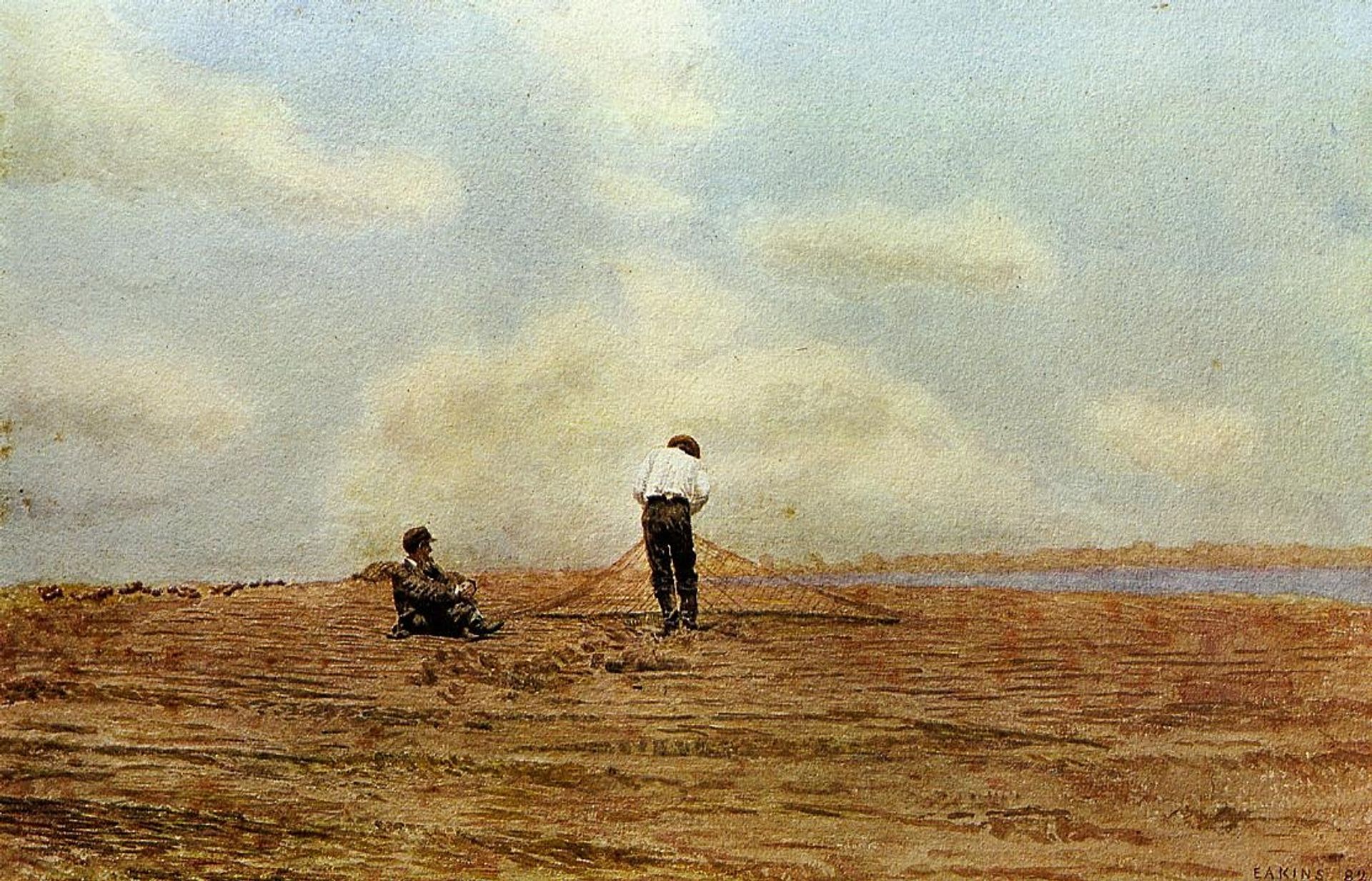 Mending the Net by Thomas Eakins